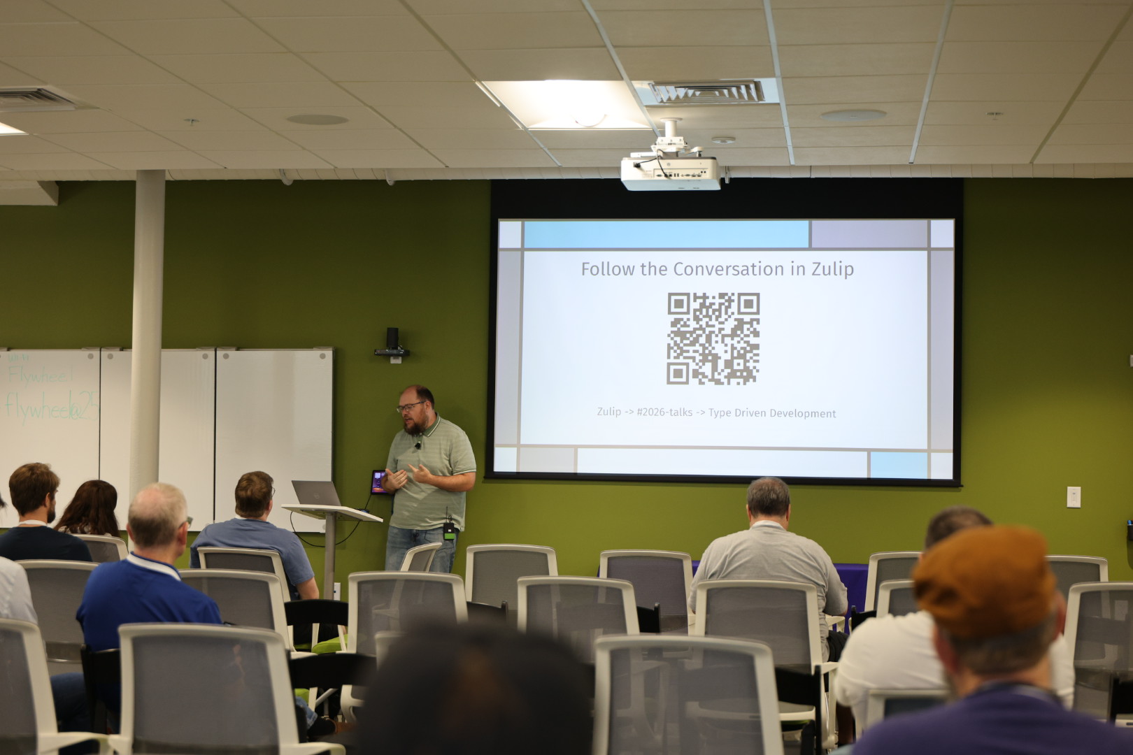 Cameron Presley speaking at the 2026 Carolina Code Conference