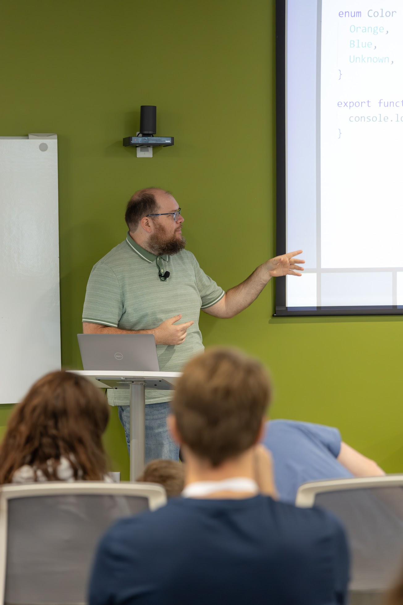 Cameron Presley speaking at the 2026 Carolina Code Conference