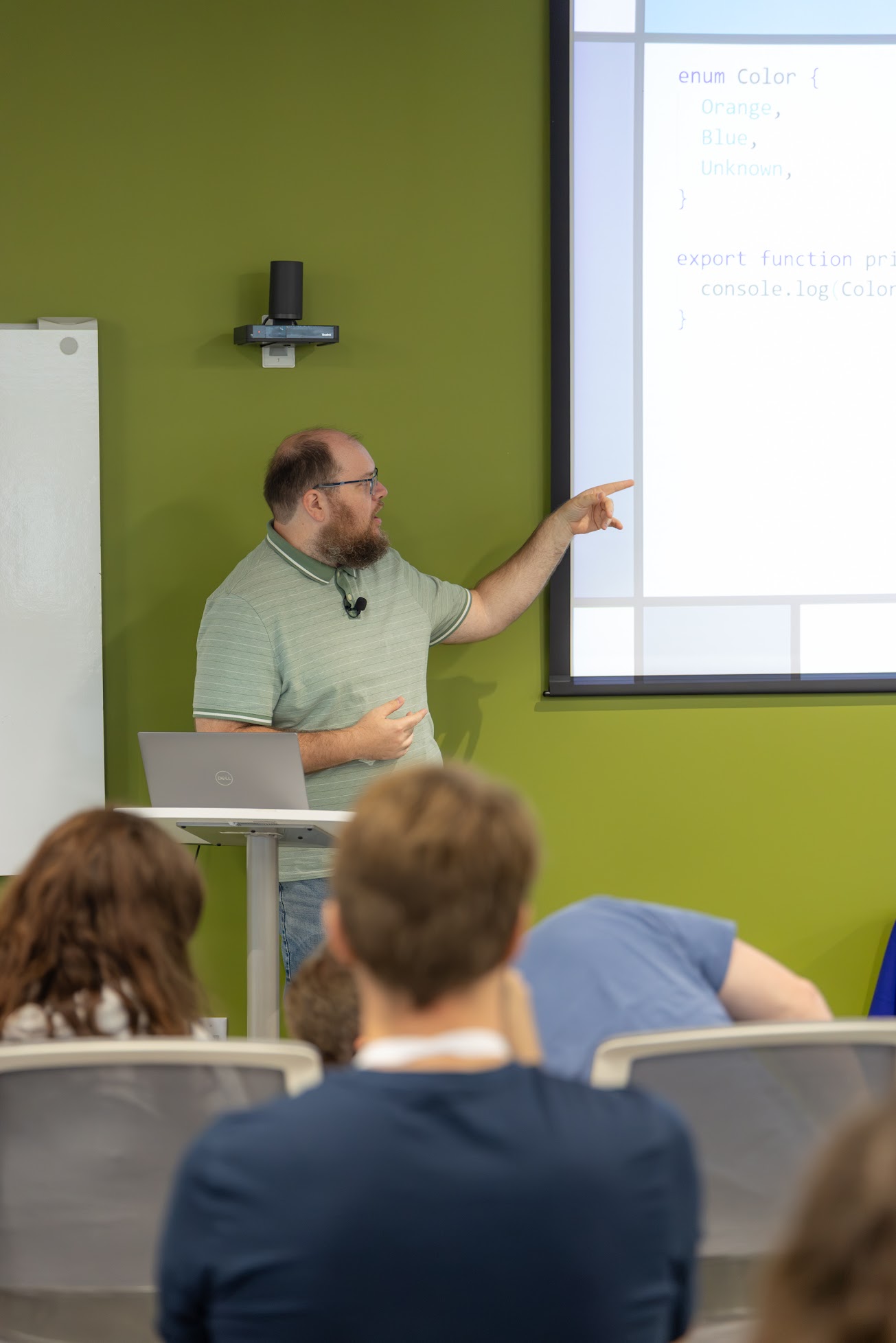 Cameron Presley speaking at the 2026 Carolina Code Conference