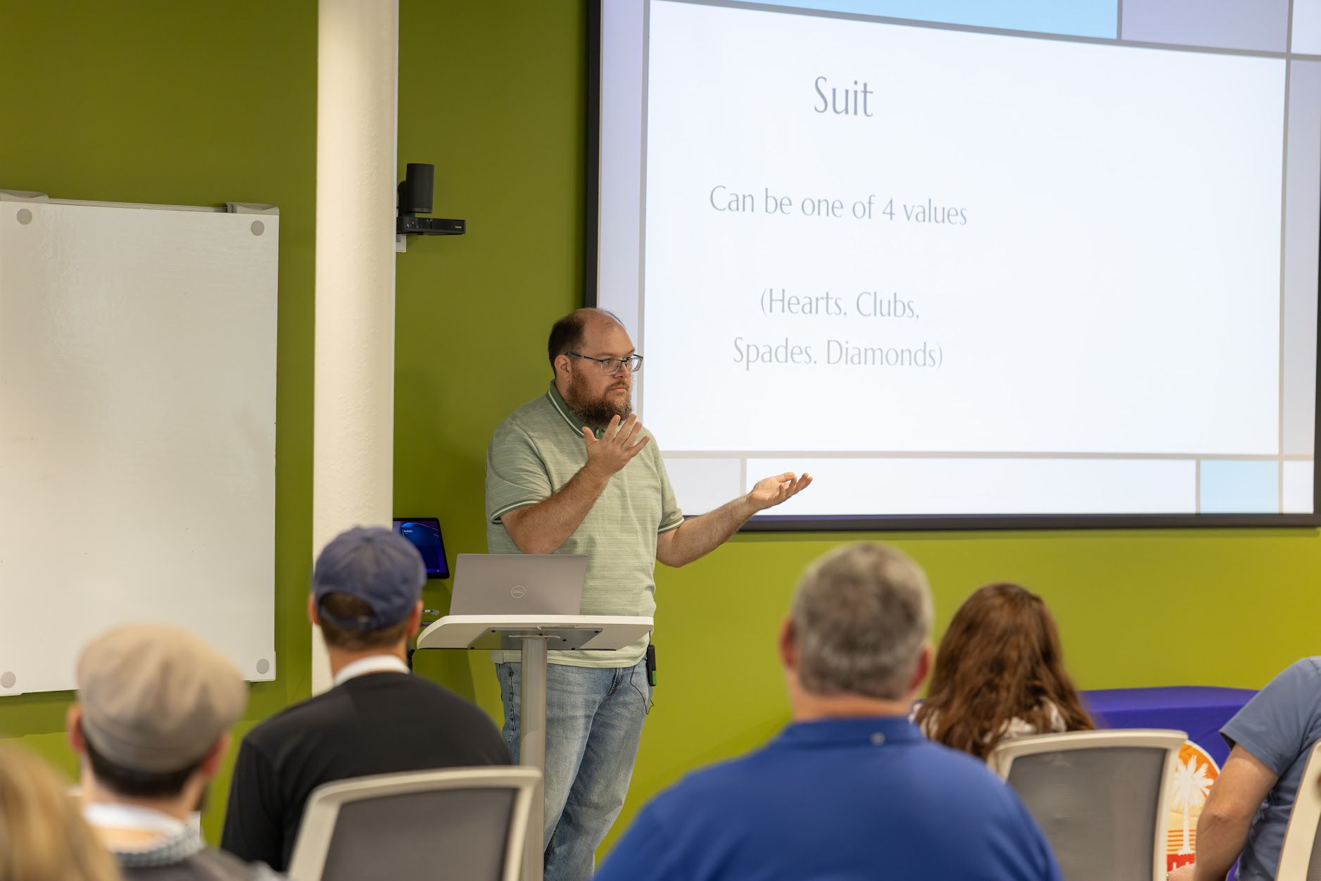 Cameron Presley speaking at the 2026 Carolina Code Conference