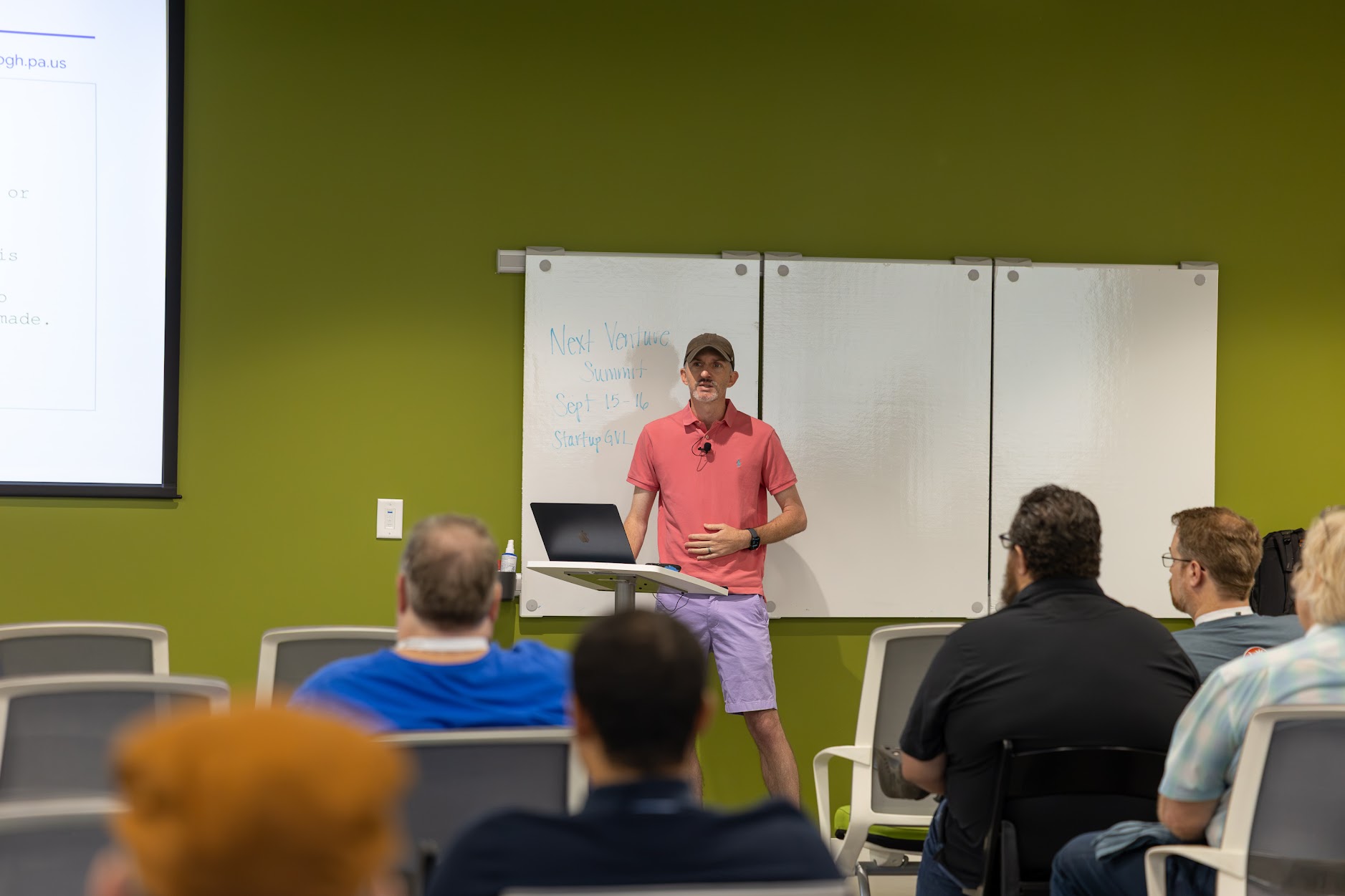 Craig Kerstiens speaking at the 2026 Carolina Code Conference