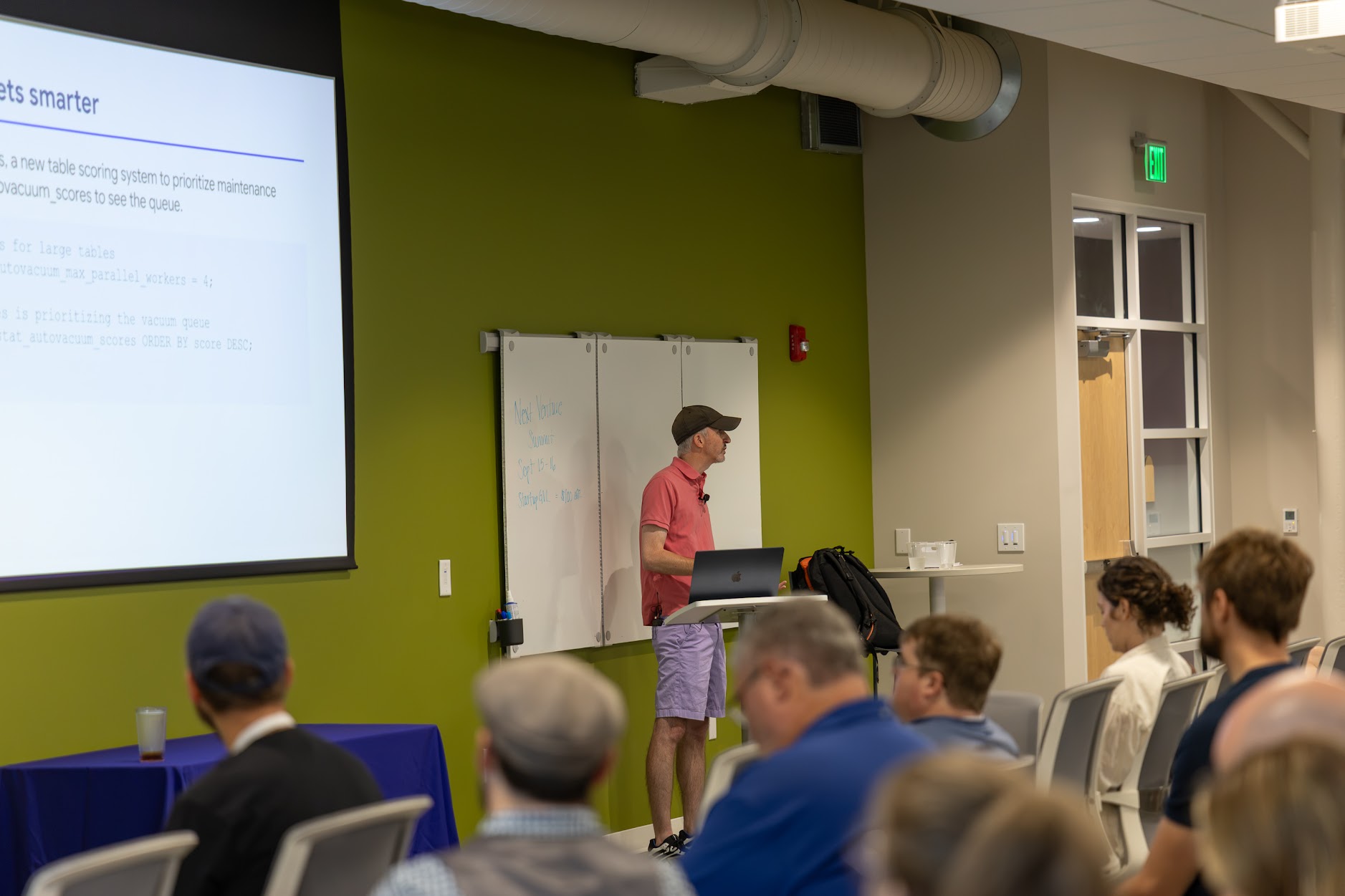 Craig Kerstiens speaking at the 2026 Carolina Code Conference