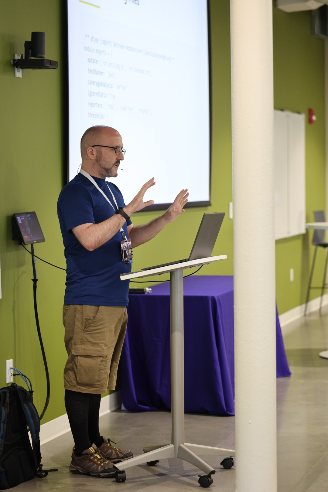 David Mackey speaking at the 2026 Carolina Code Conference