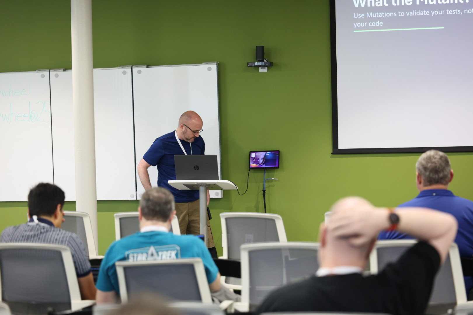 David Mackey speaking at the 2026 Carolina Code Conference