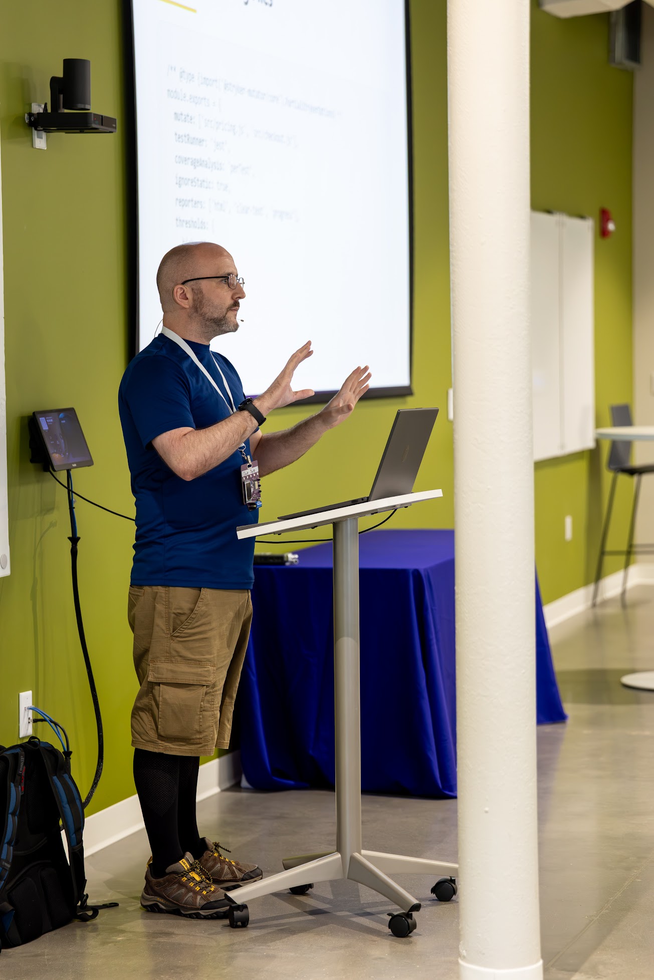 David Mackey speaking at the 2026 Carolina Code Conference