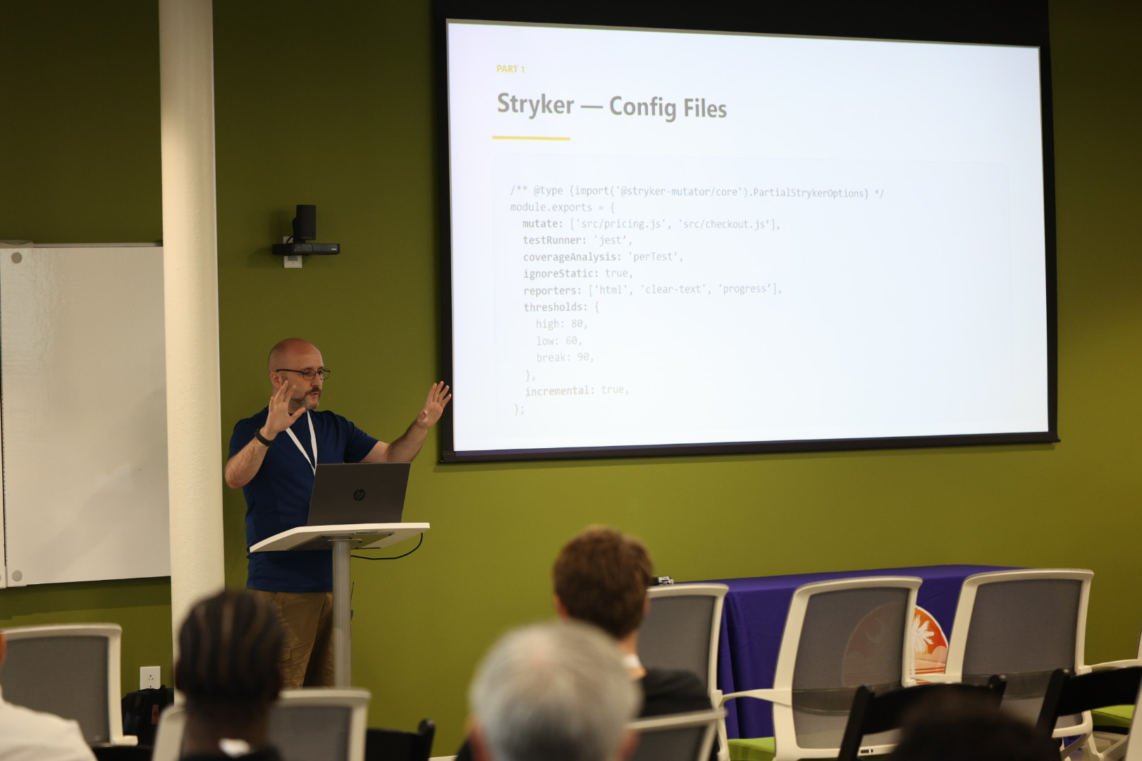David Mackey speaking at the 2026 Carolina Code Conference