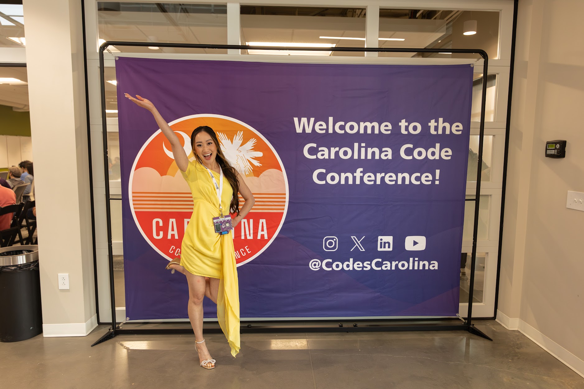Diana Pham speaking at the 2026 Carolina Code Conference