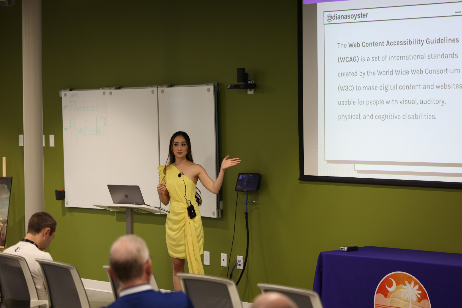Diana Pham speaking at the 2026 Carolina Code Conference