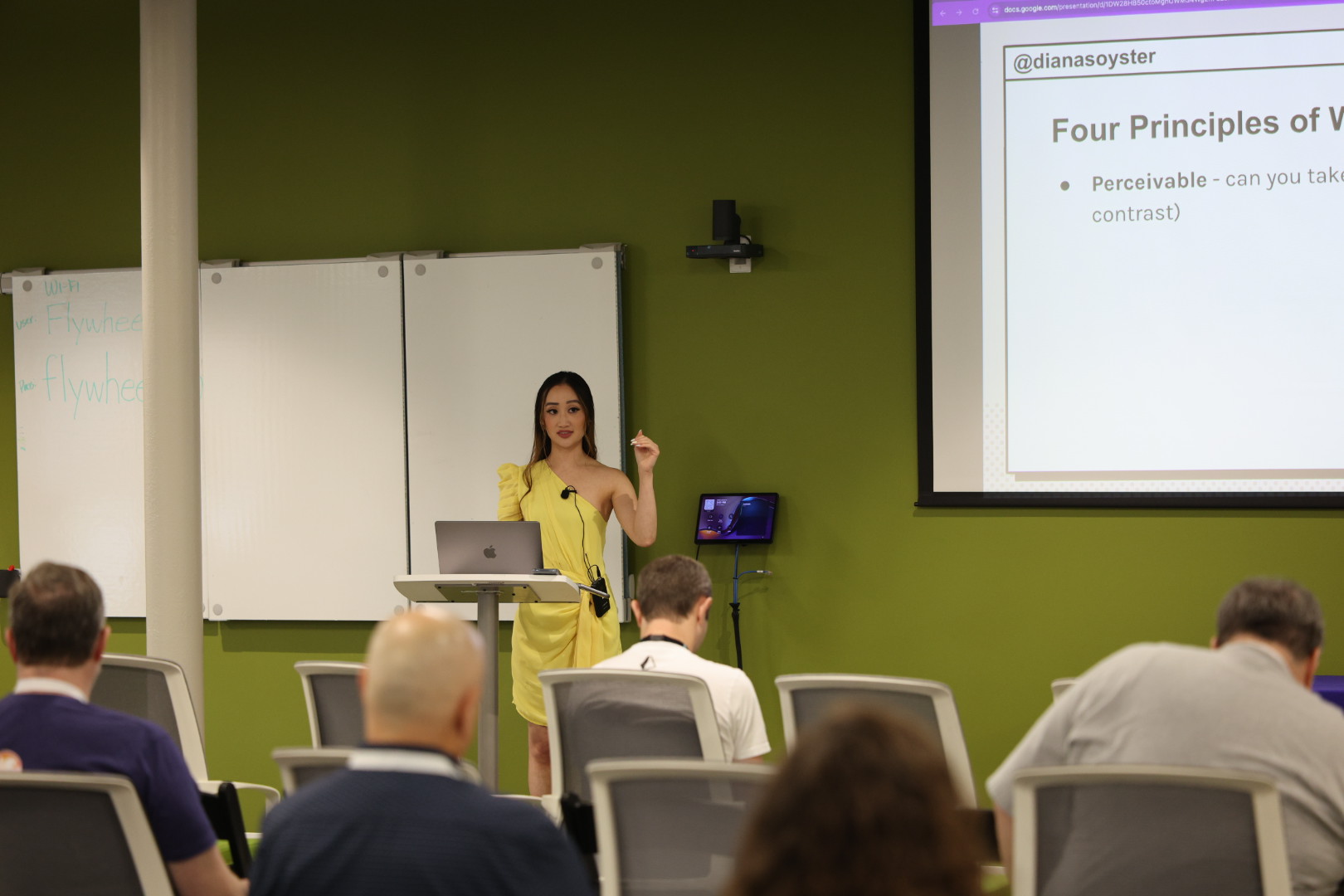Diana Pham speaking at the 2026 Carolina Code Conference