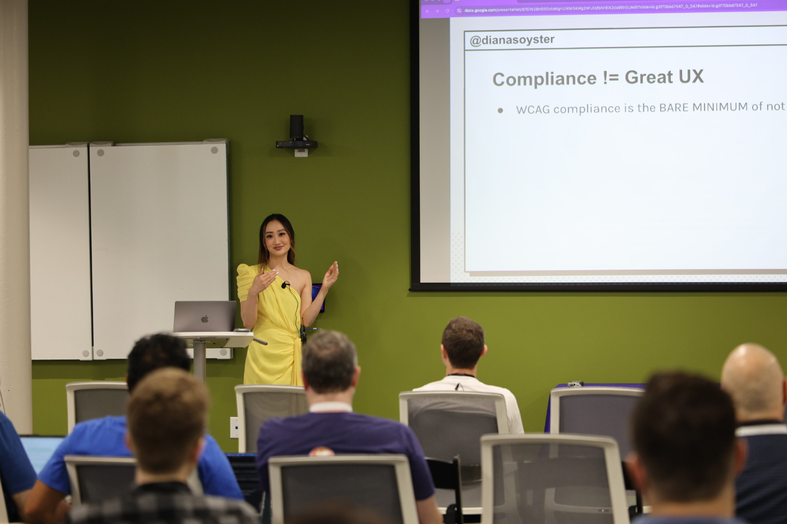 Diana Pham speaking at the 2026 Carolina Code Conference