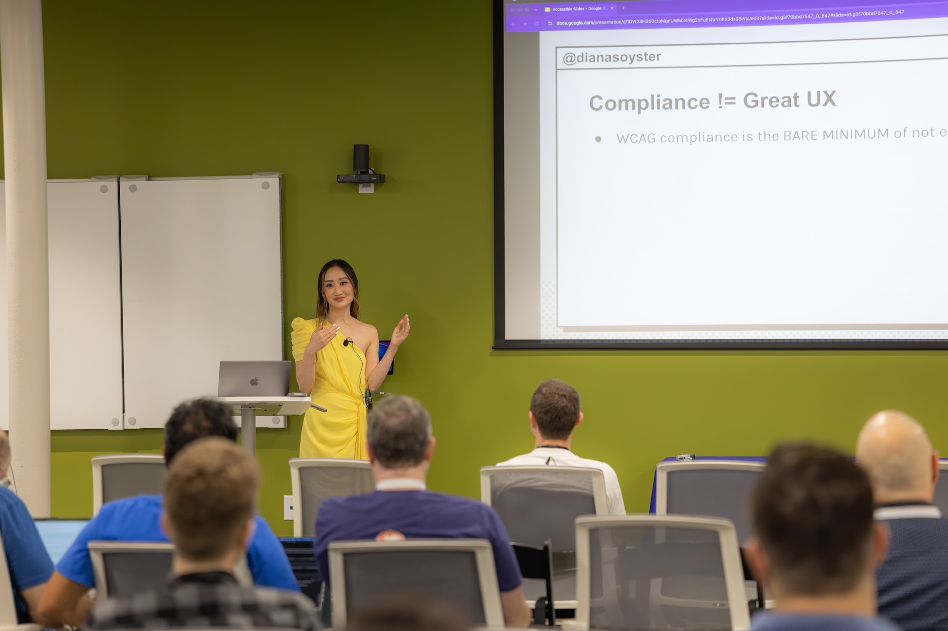 Diana Pham speaking at the 2026 Carolina Code Conference