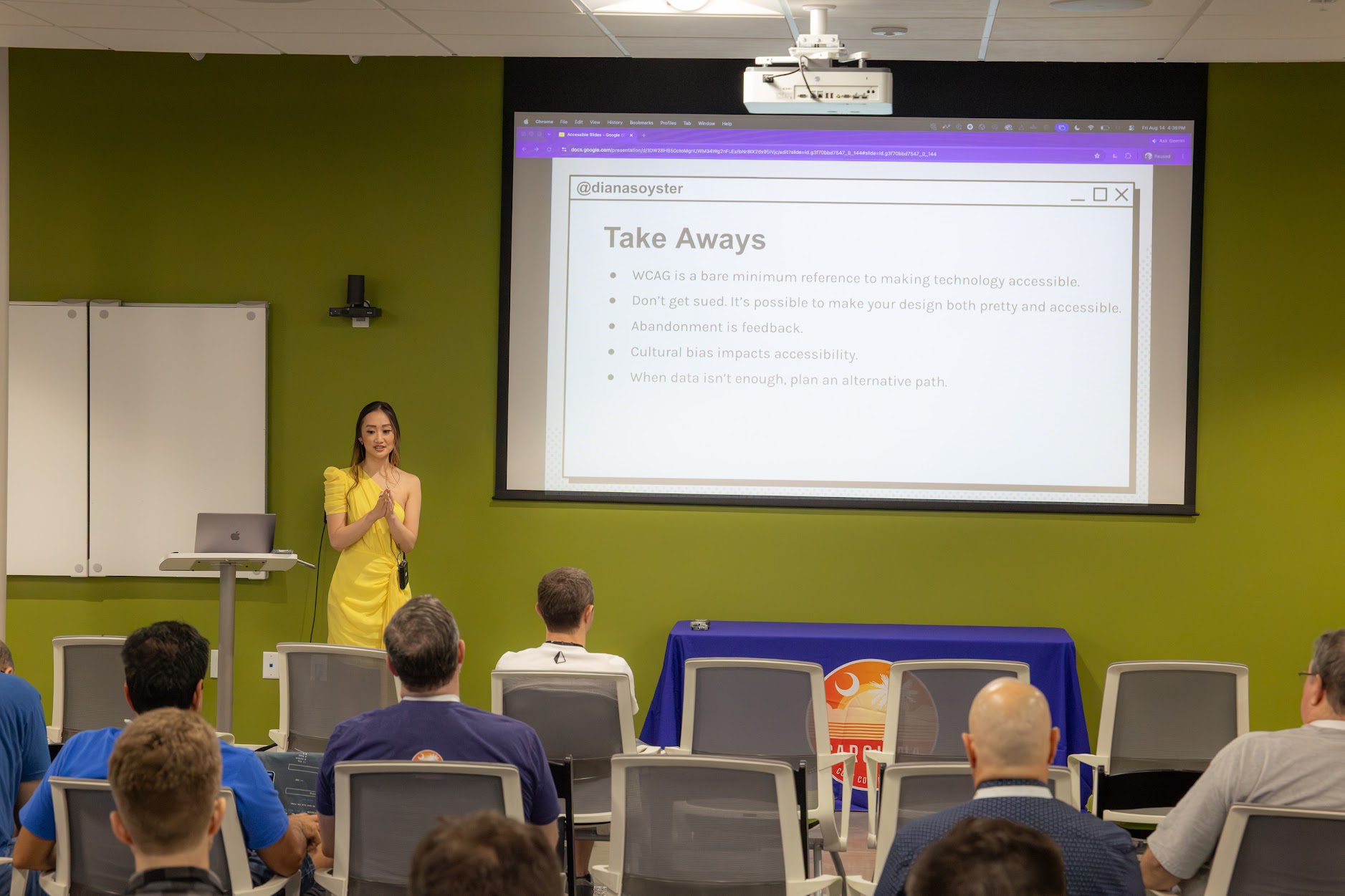 Diana Pham speaking at the 2026 Carolina Code Conference