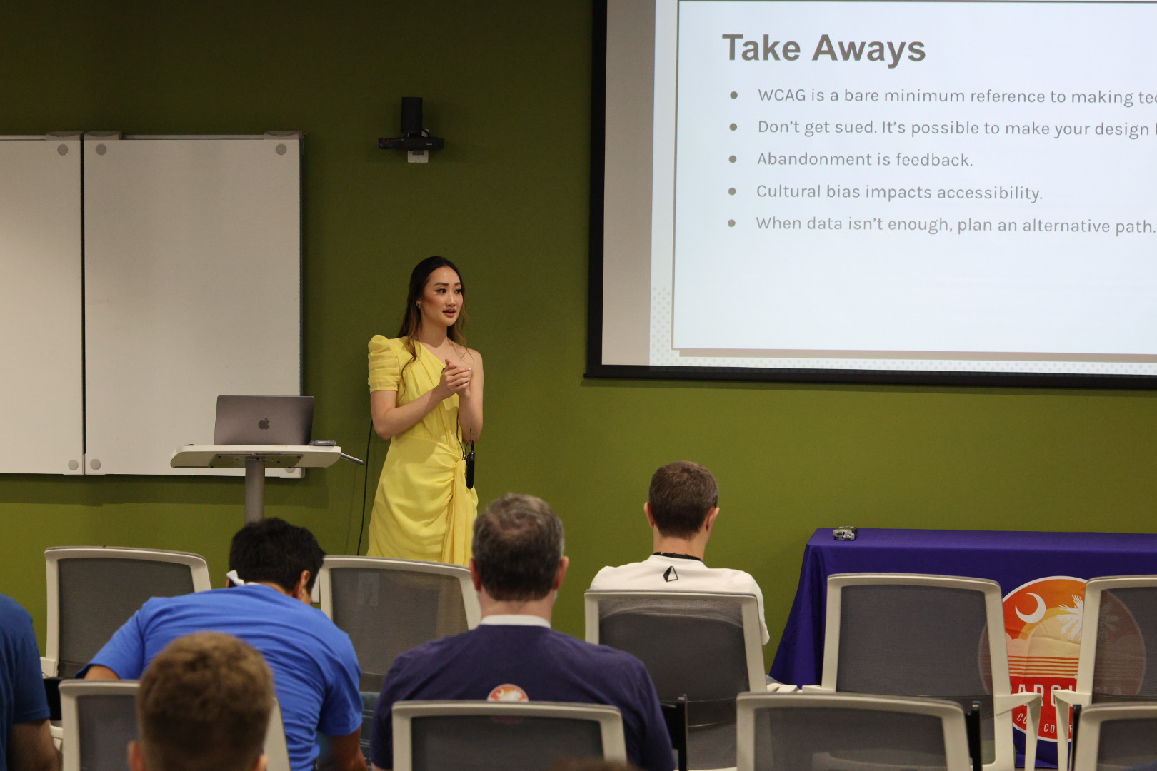 Diana Pham speaking at the 2026 Carolina Code Conference