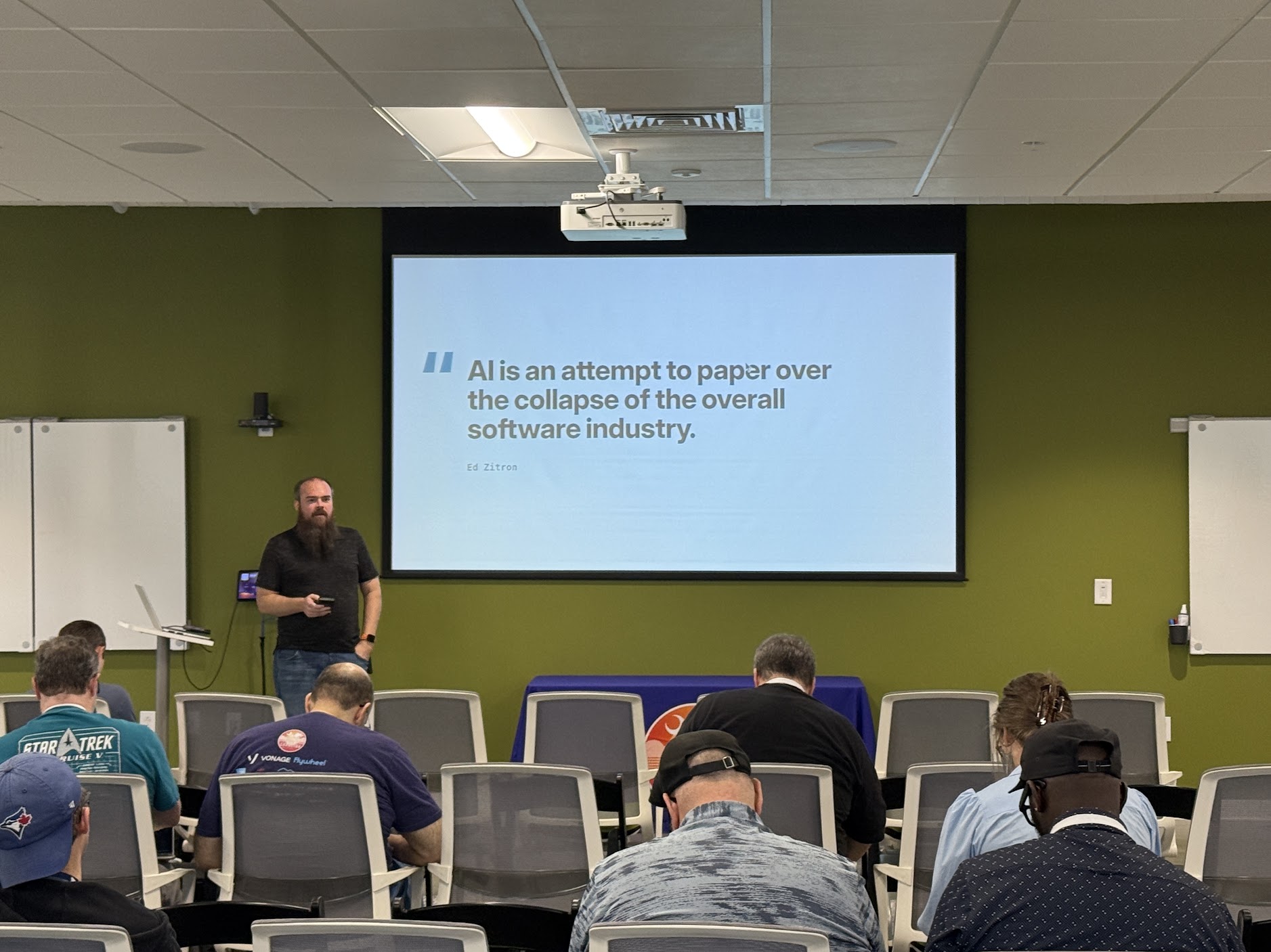 Doug Cone speaking at the 2026 Carolina Code Conference
