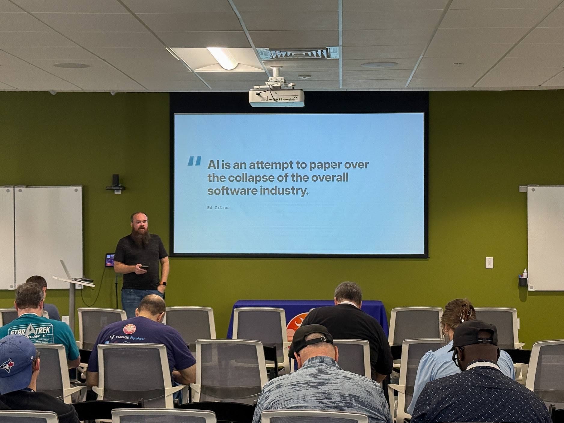 Doug Cone speaking at the 2026 Carolina Code Conference