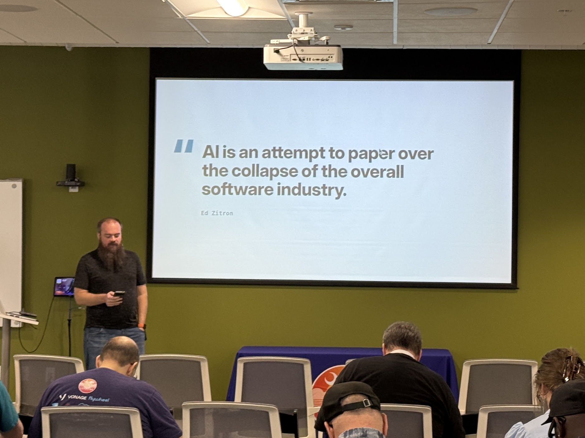 Doug Cone speaking at the 2026 Carolina Code Conference