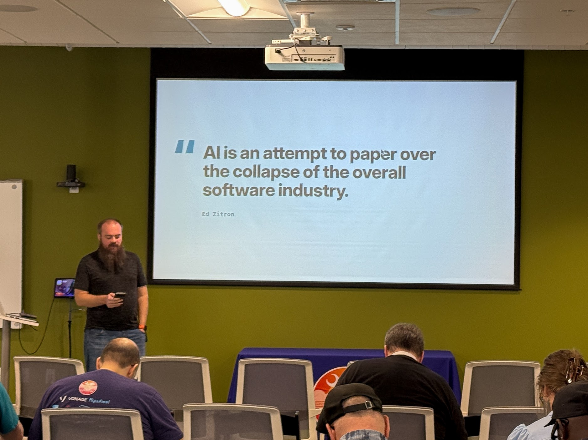 Doug Cone speaking at the 2026 Carolina Code Conference