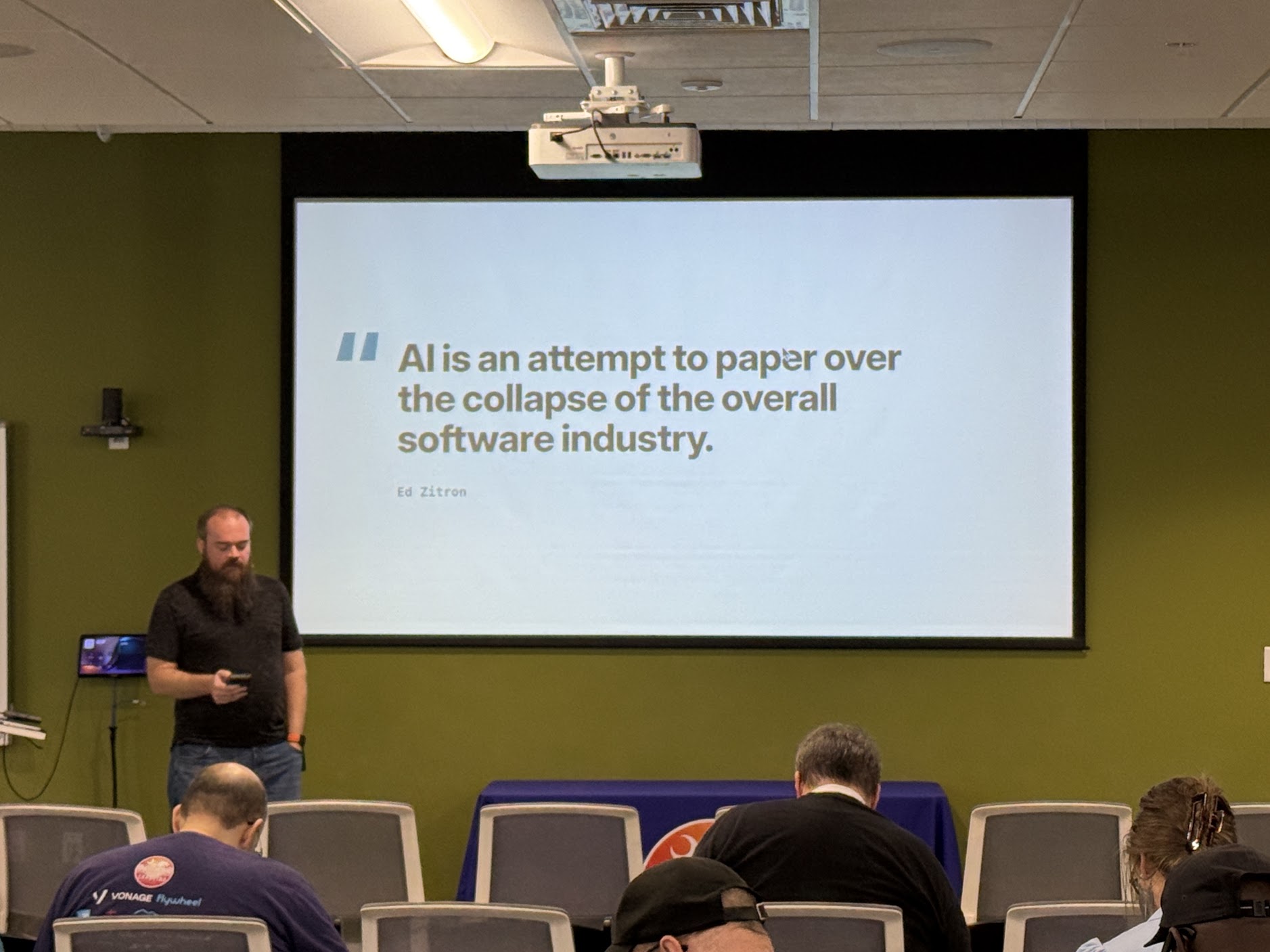 Doug Cone speaking at the 2026 Carolina Code Conference
