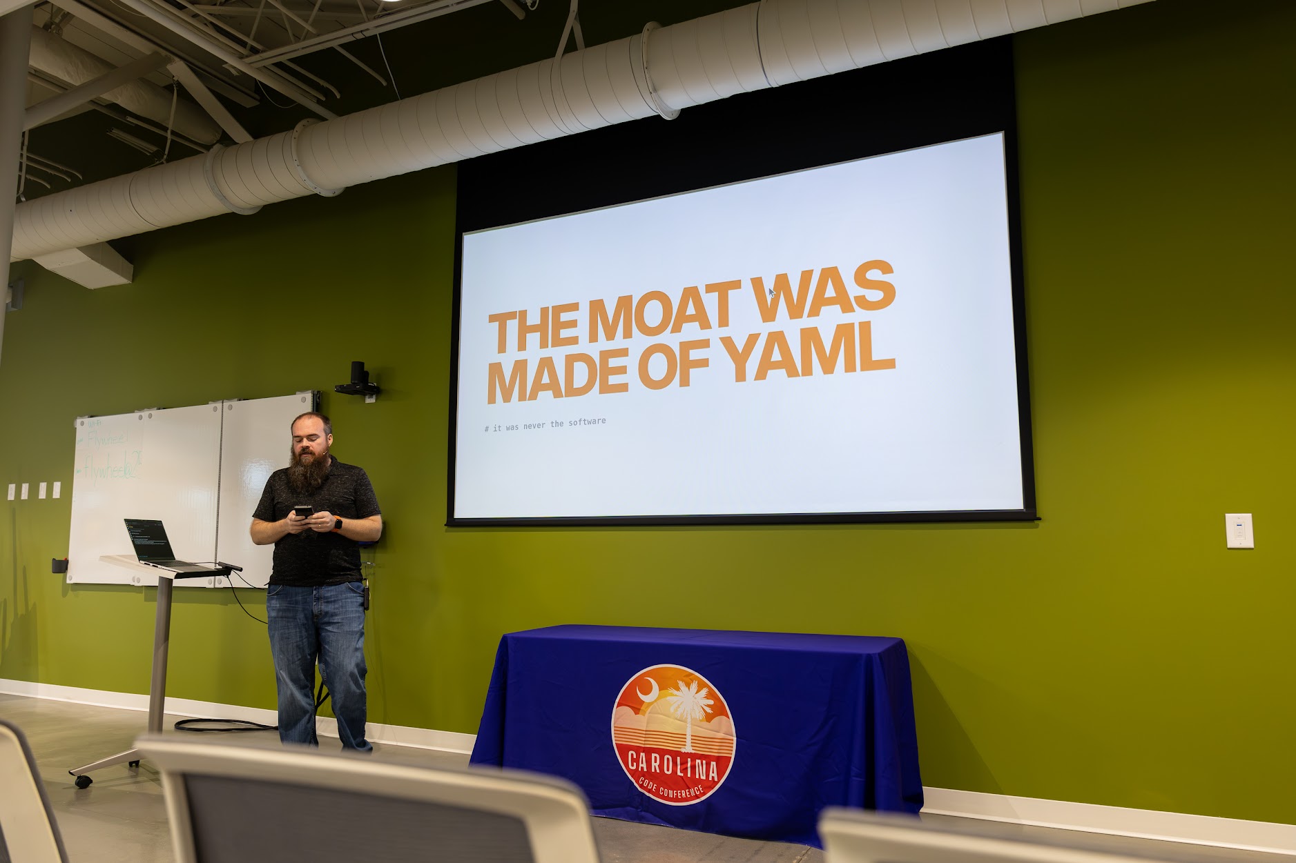 Doug Cone speaking at the 2026 Carolina Code Conference
