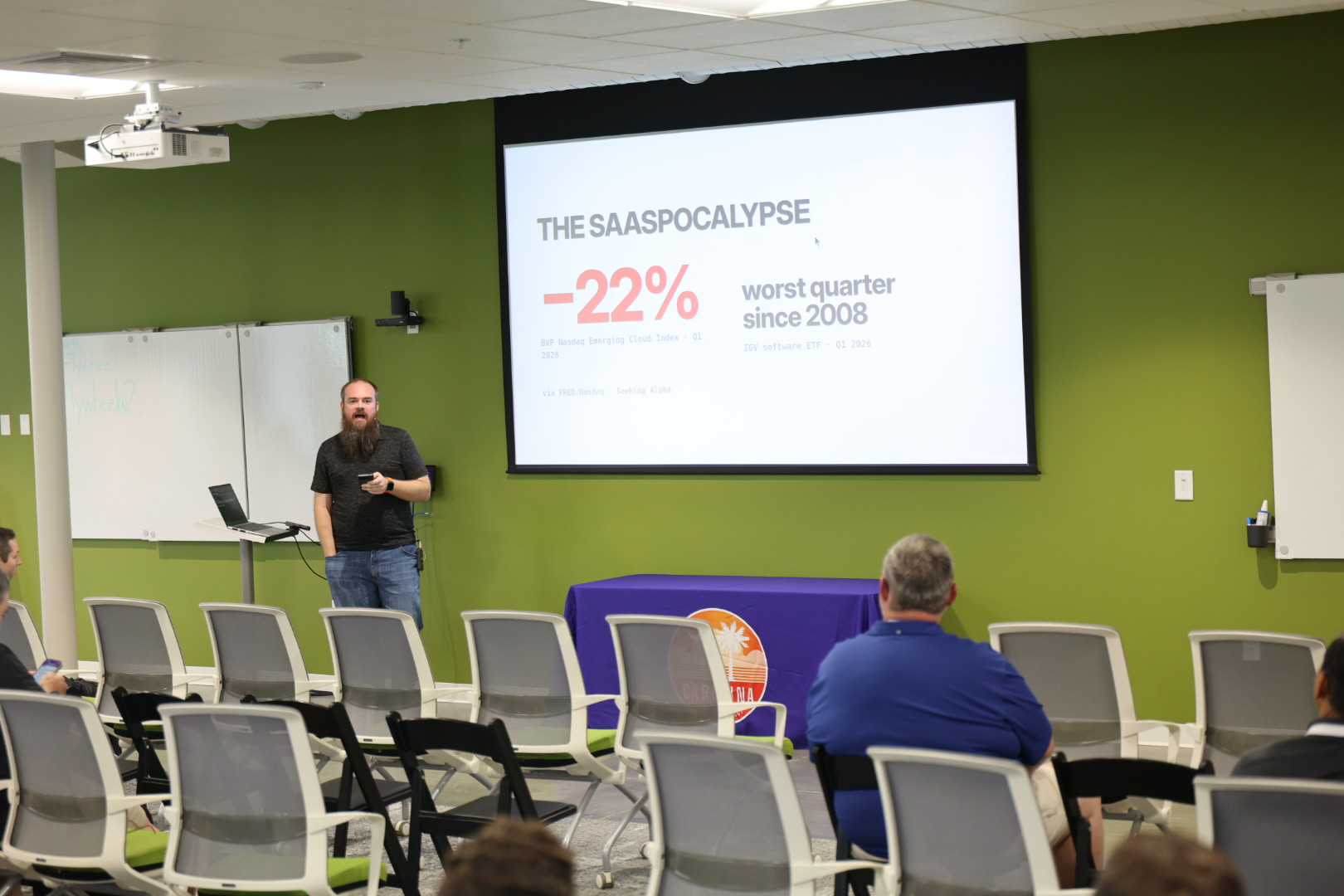 Doug Cone speaking at the 2026 Carolina Code Conference