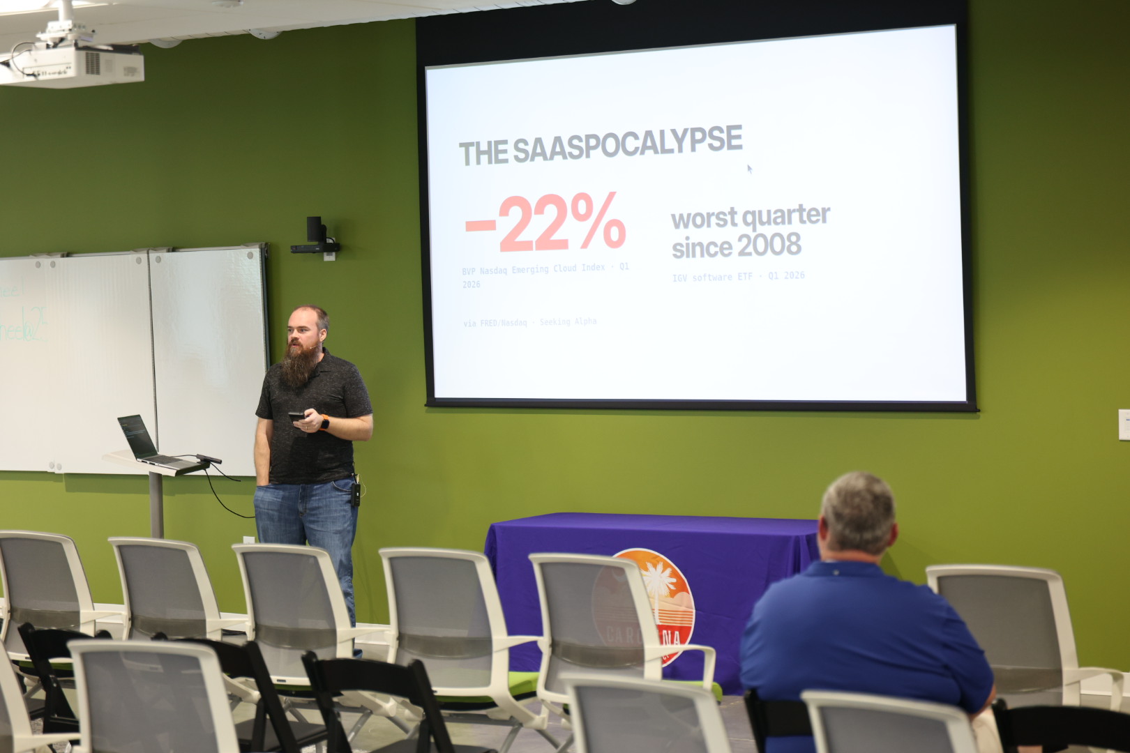 Doug Cone speaking at the 2026 Carolina Code Conference