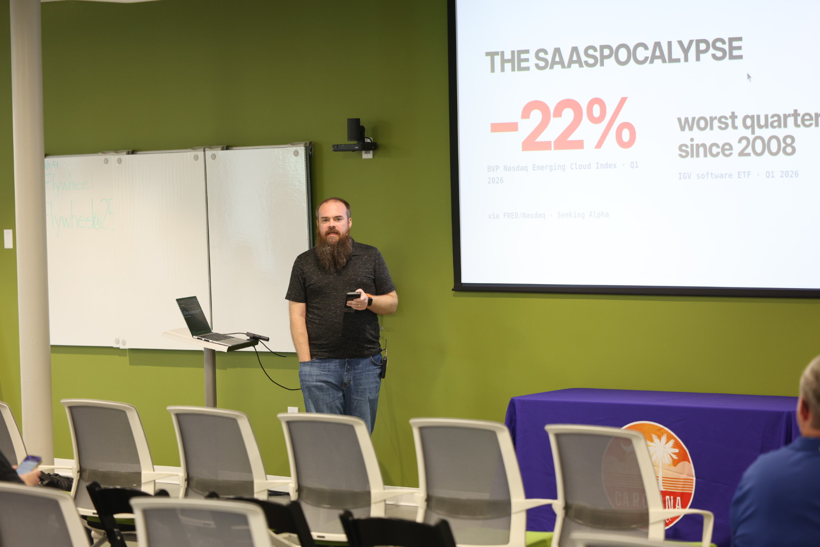 Doug Cone speaking at the 2026 Carolina Code Conference