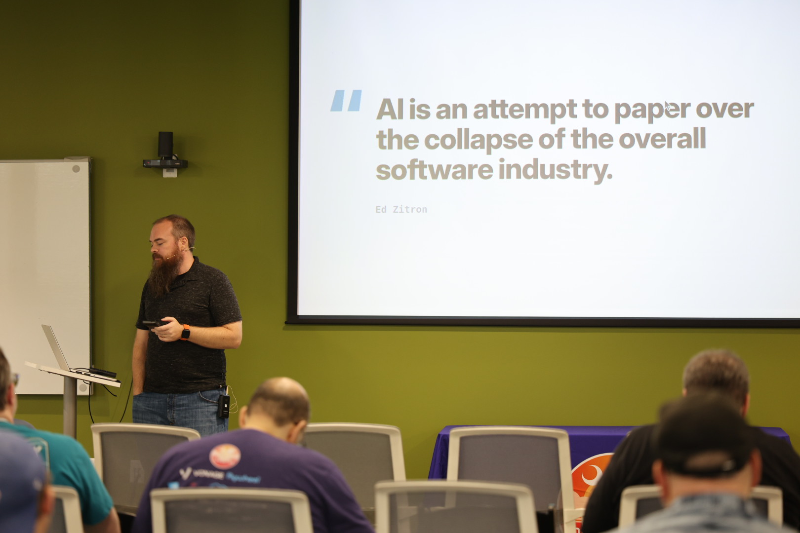 Doug Cone speaking at the 2026 Carolina Code Conference