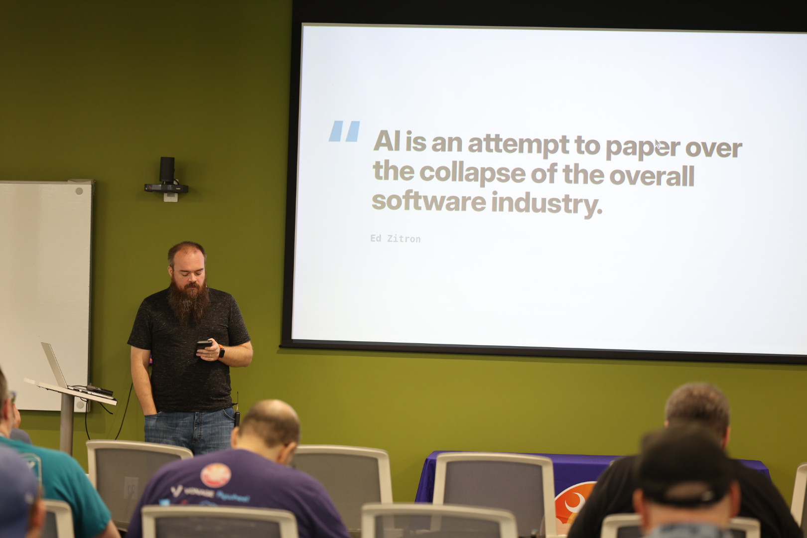 Doug Cone speaking at the 2026 Carolina Code Conference