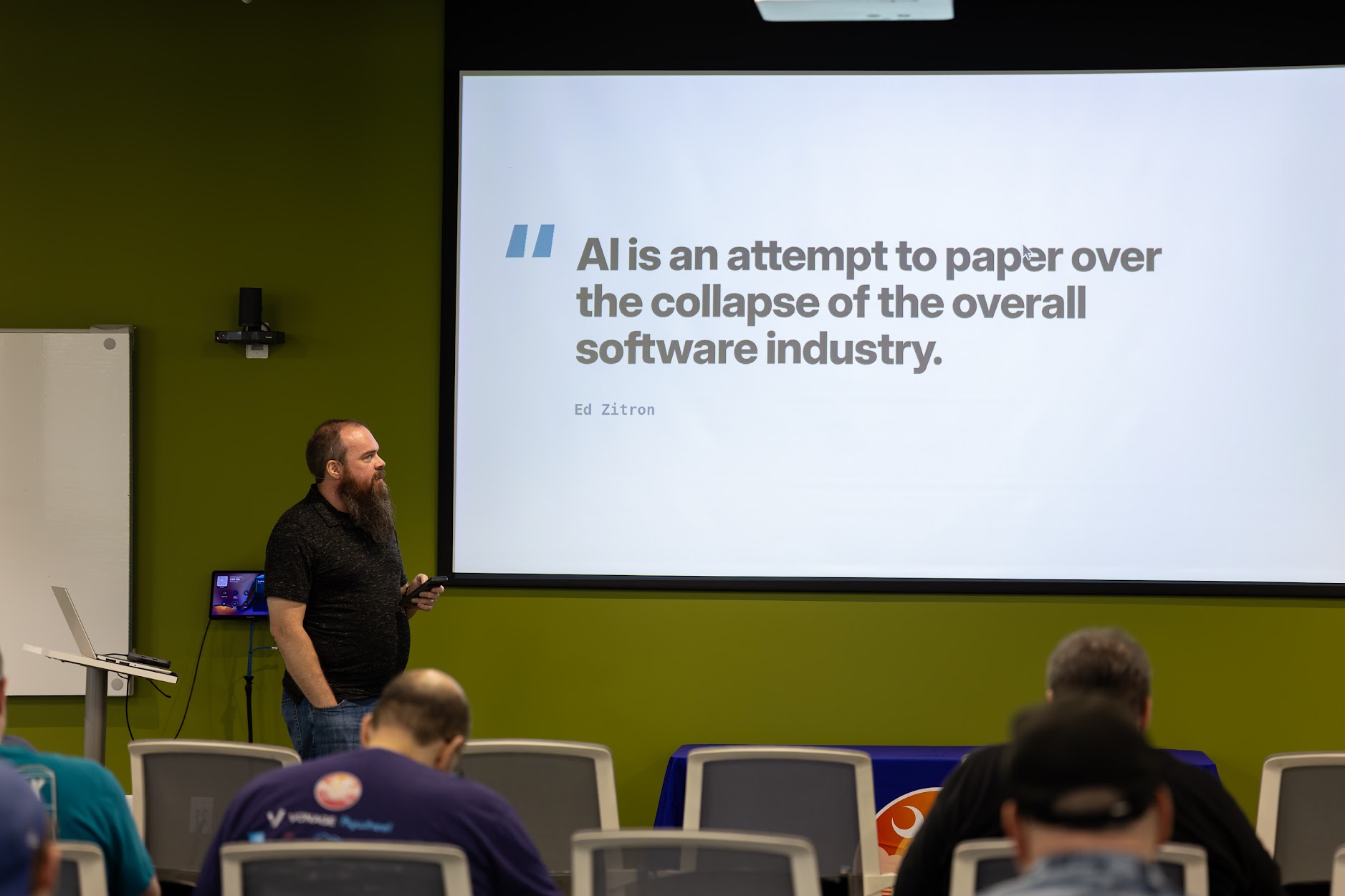 Doug Cone speaking at the 2026 Carolina Code Conference