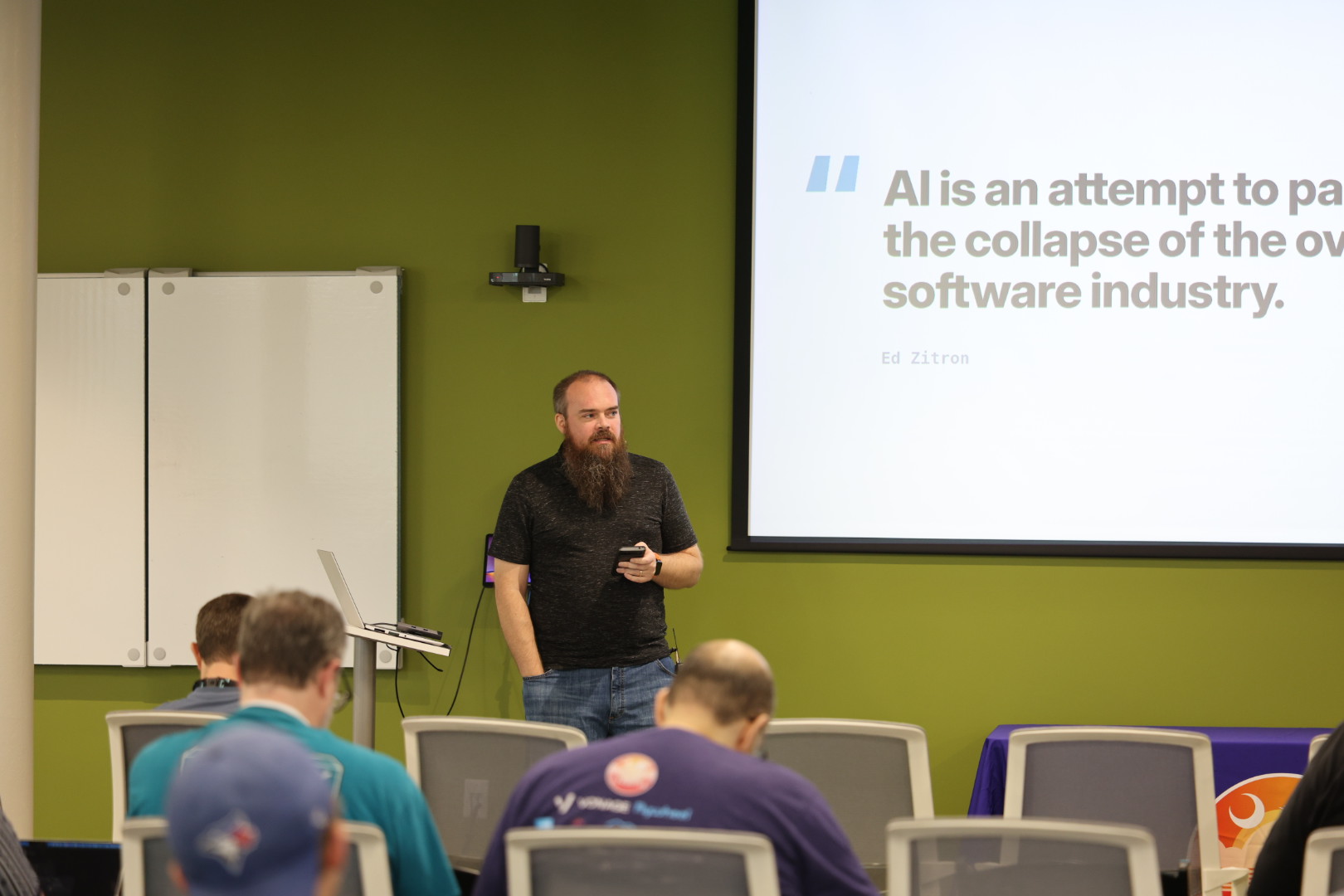 Doug Cone speaking at the 2026 Carolina Code Conference