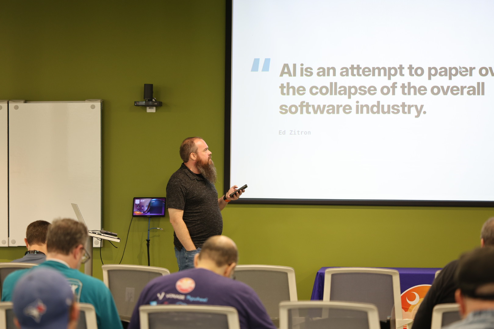Doug Cone speaking at the 2026 Carolina Code Conference