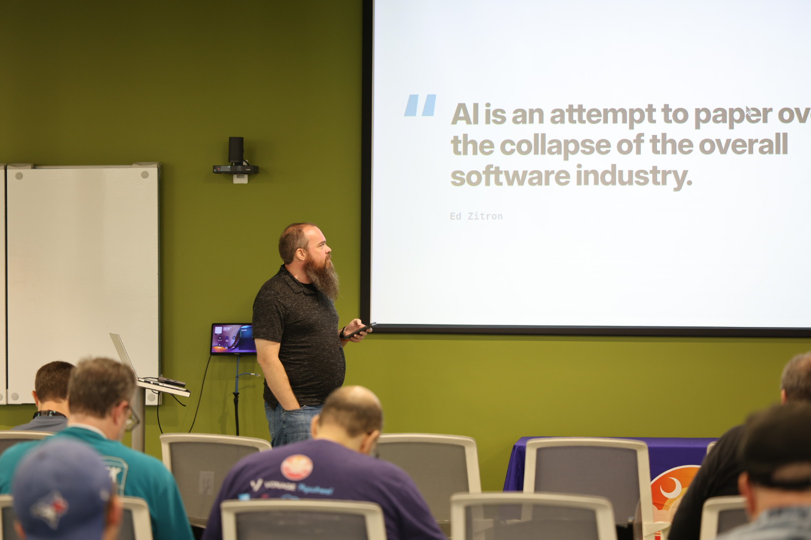 Doug Cone speaking at the 2026 Carolina Code Conference