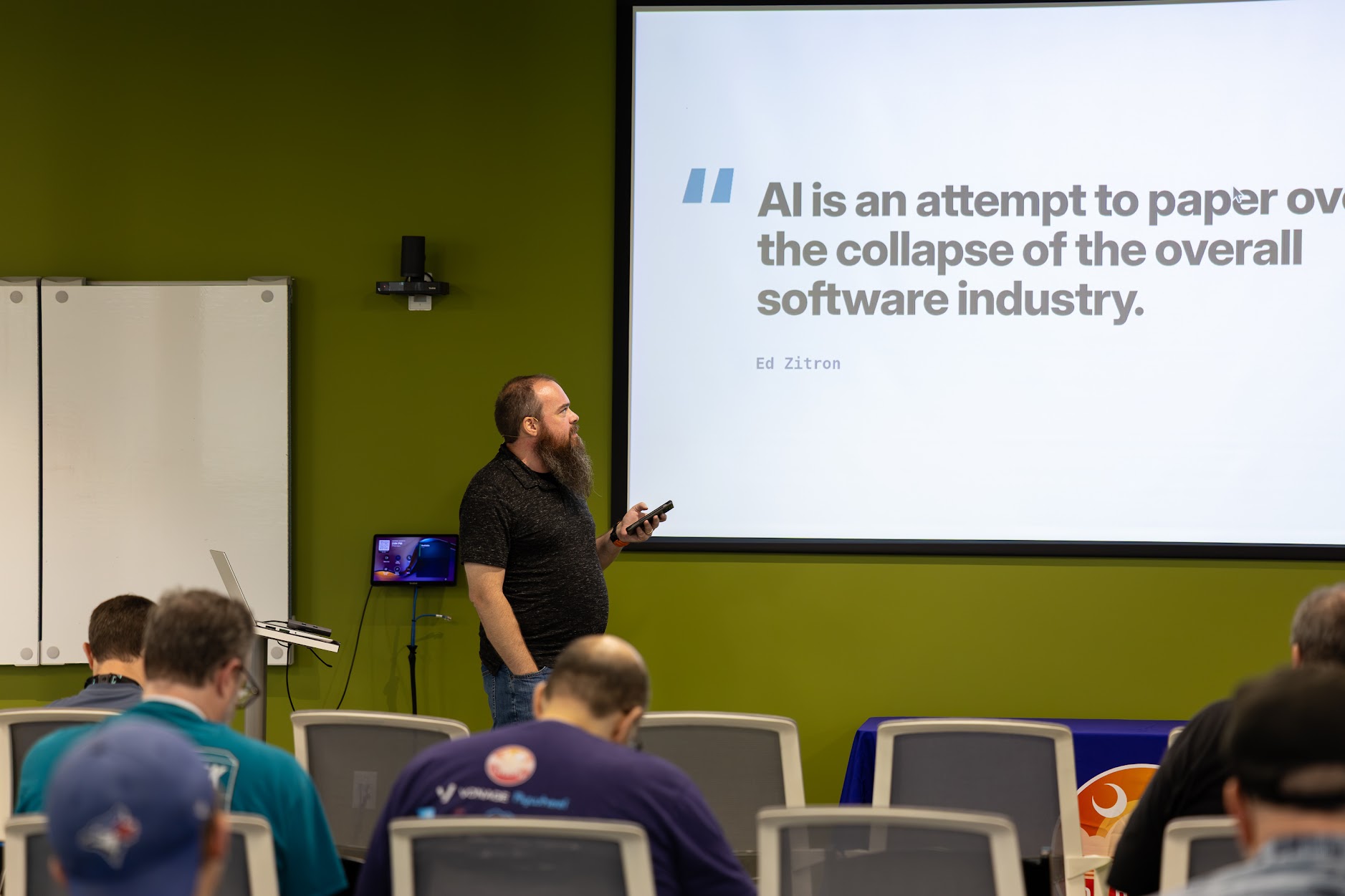 Doug Cone speaking at the 2026 Carolina Code Conference