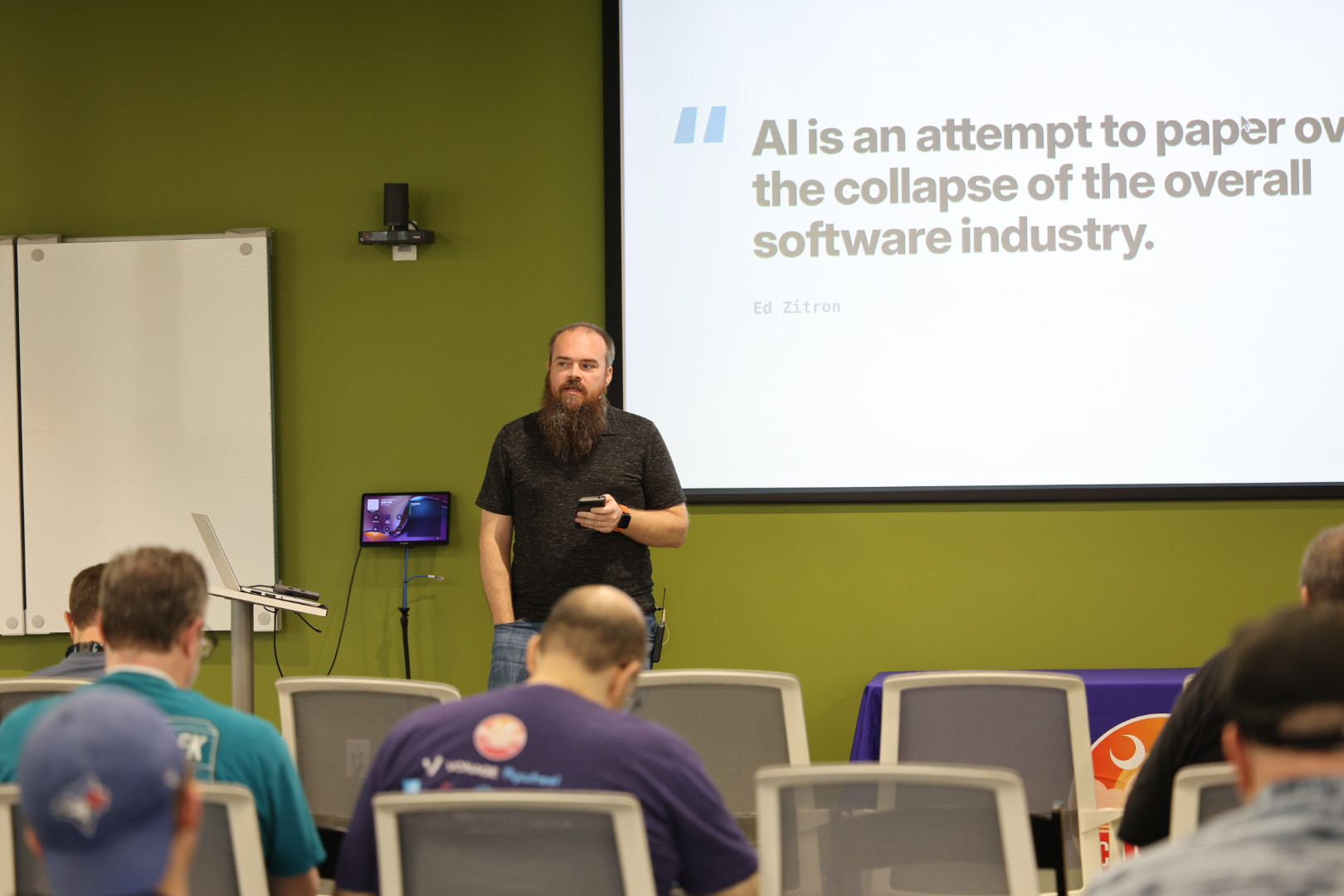 Doug Cone speaking at the 2026 Carolina Code Conference