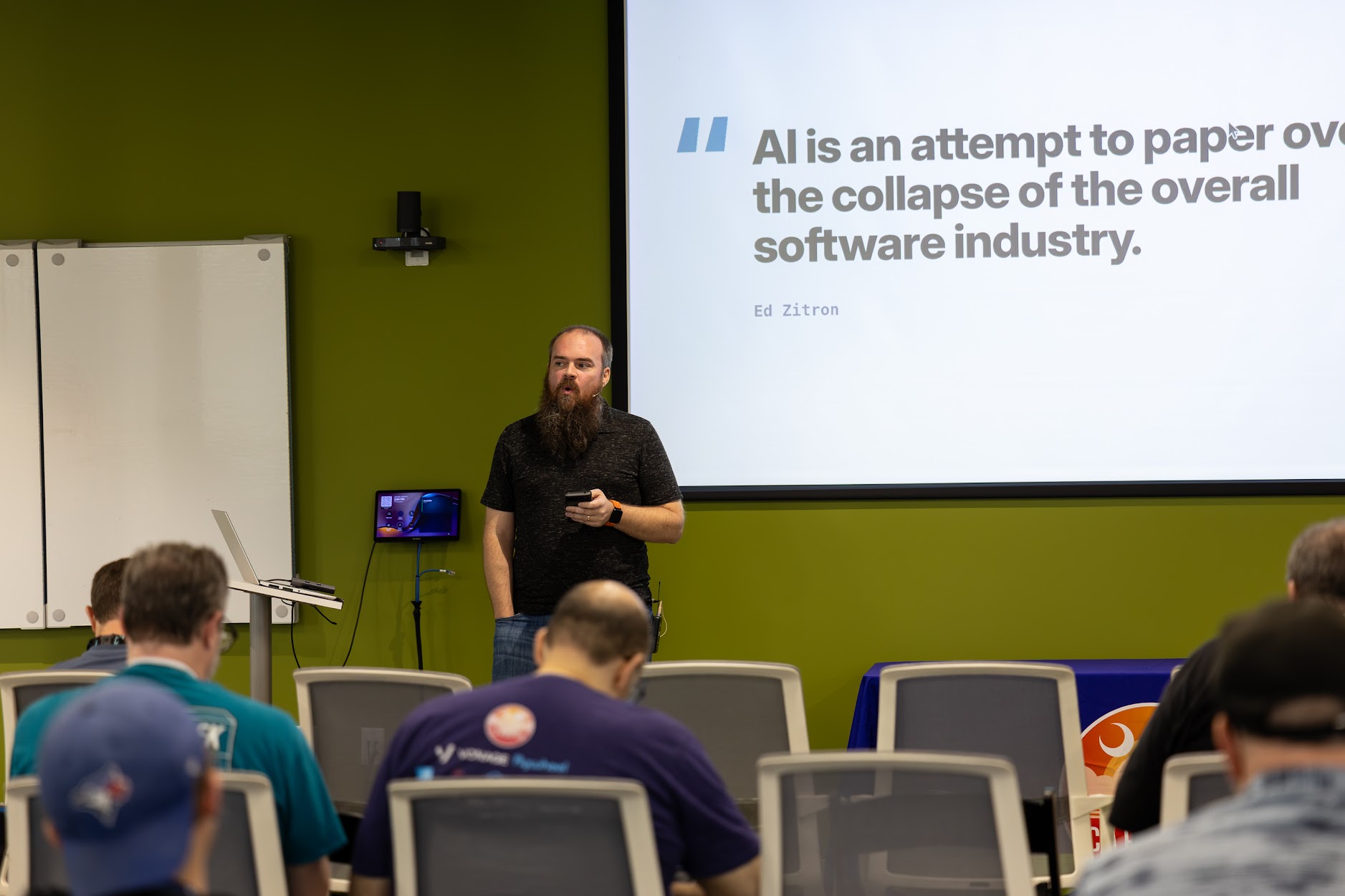 Doug Cone speaking at the 2026 Carolina Code Conference