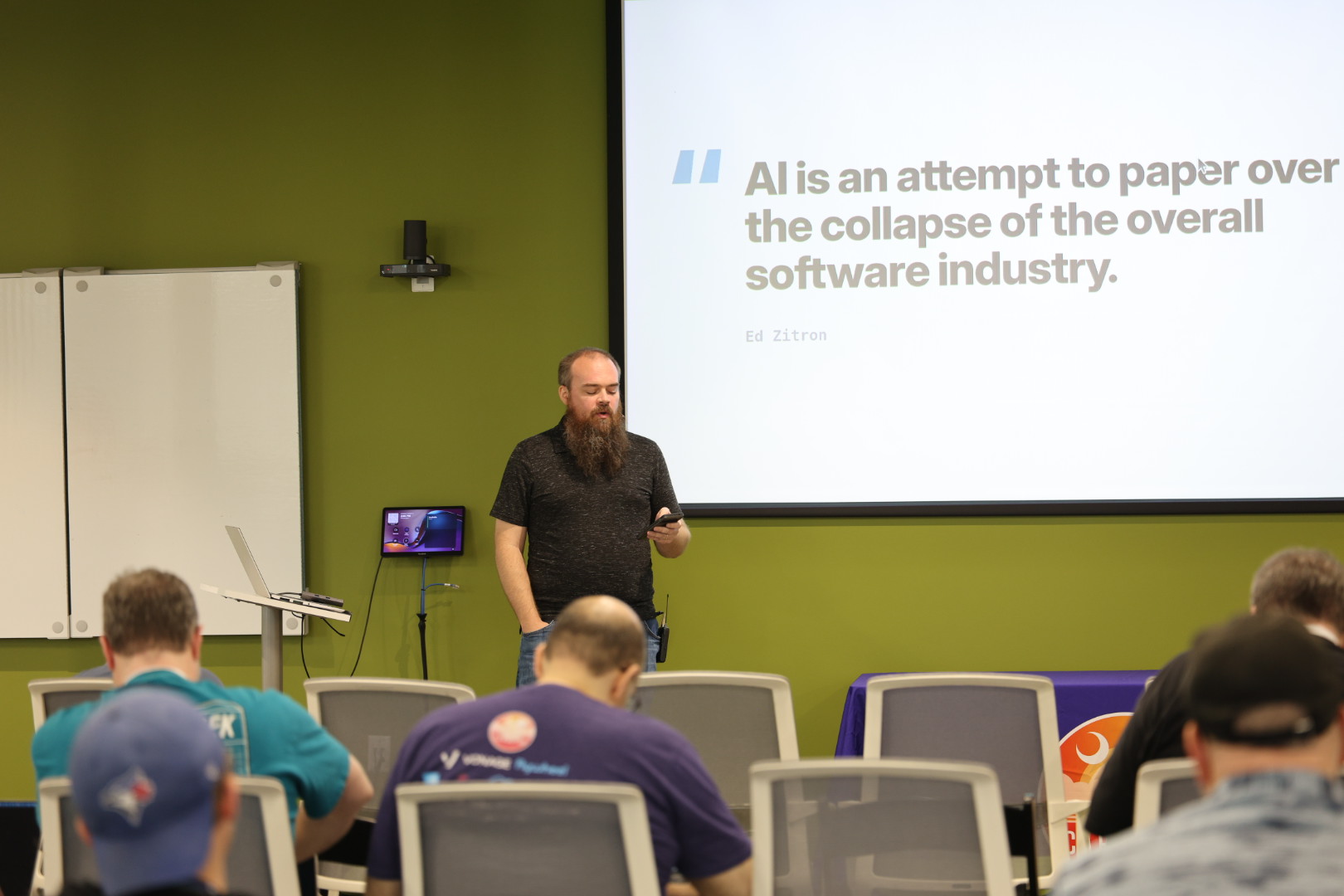 Doug Cone speaking at the 2026 Carolina Code Conference