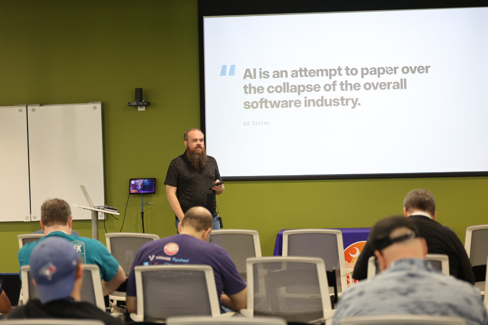Doug Cone speaking at the 2026 Carolina Code Conference