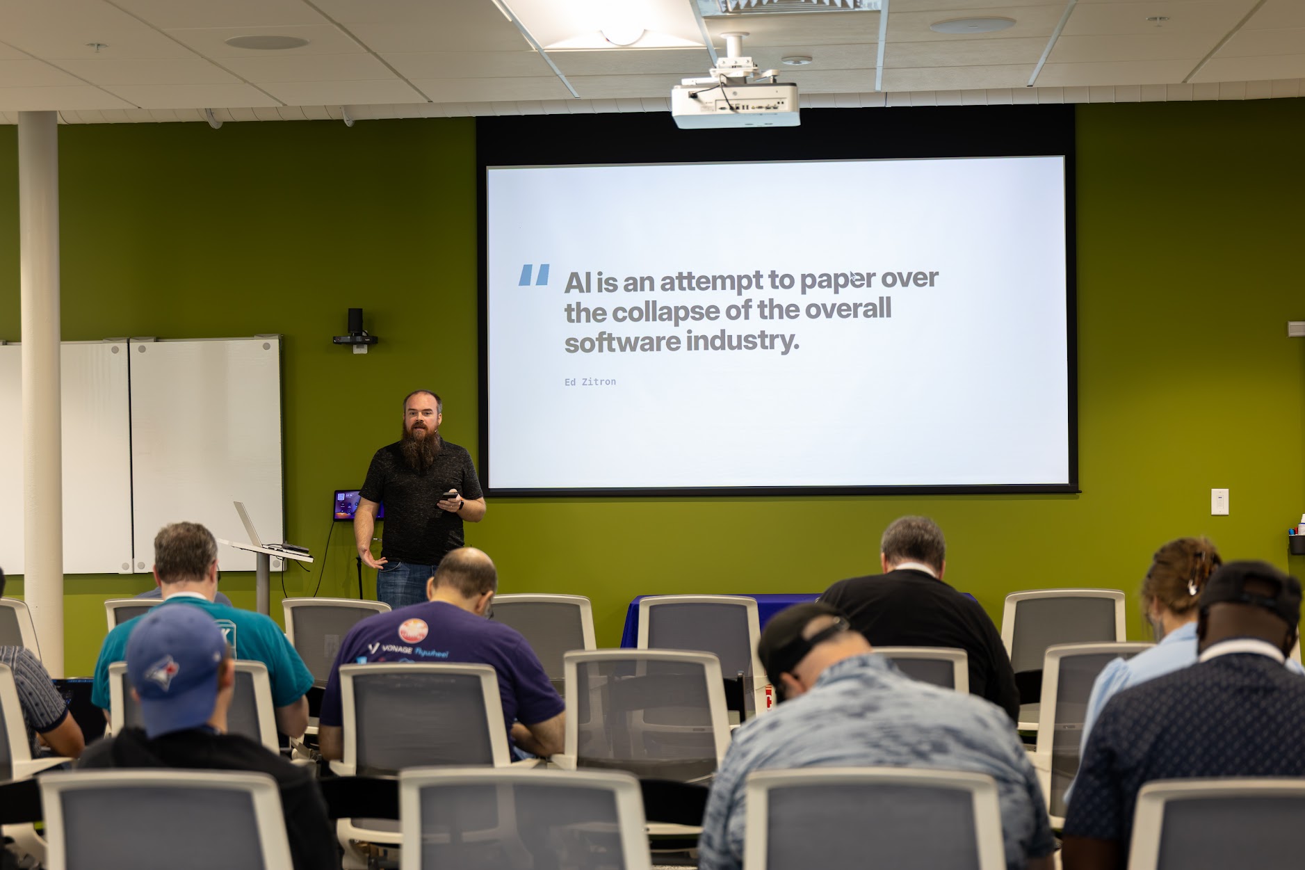 Doug Cone speaking at the 2026 Carolina Code Conference