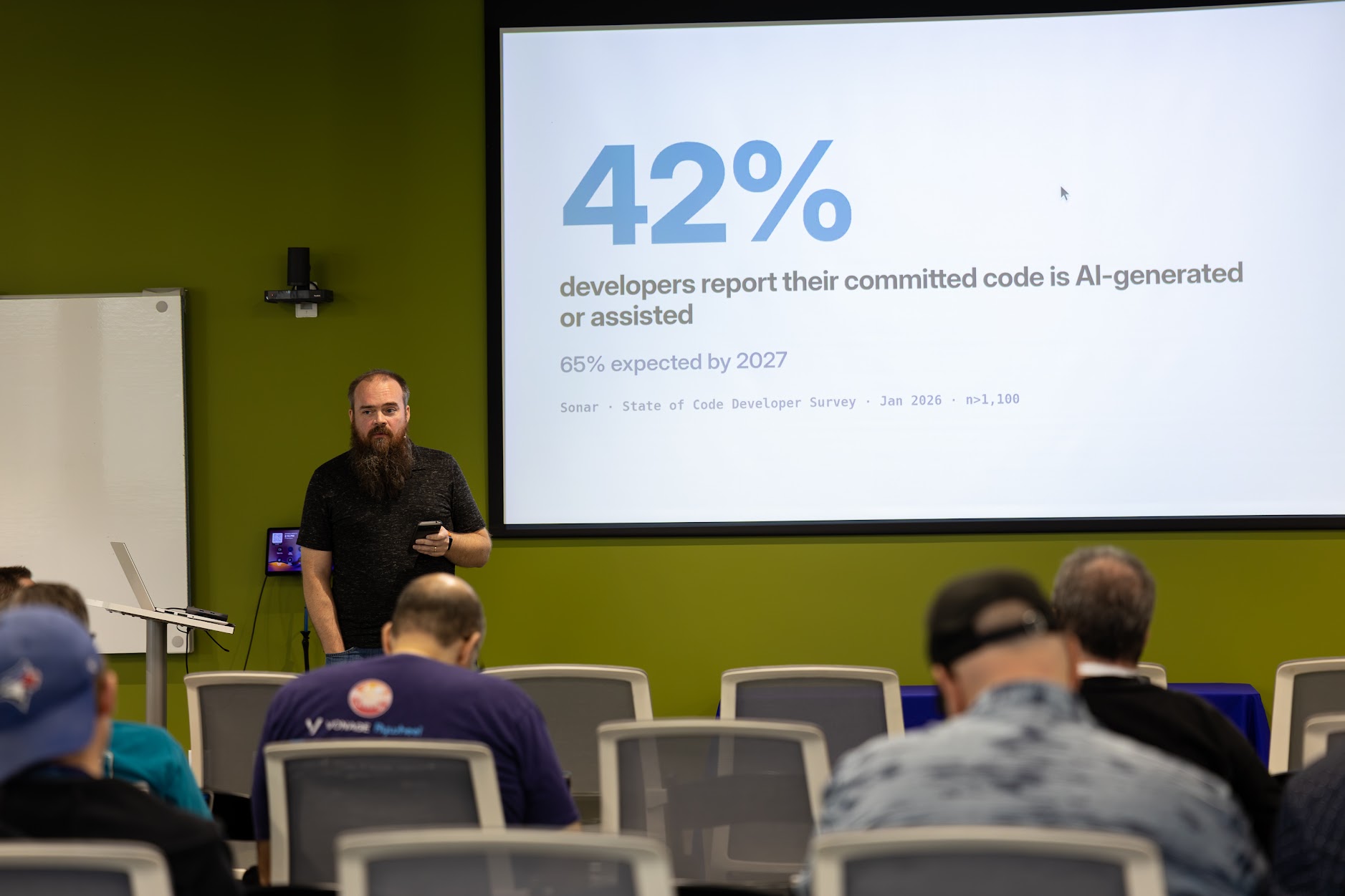 Doug Cone speaking at the 2026 Carolina Code Conference