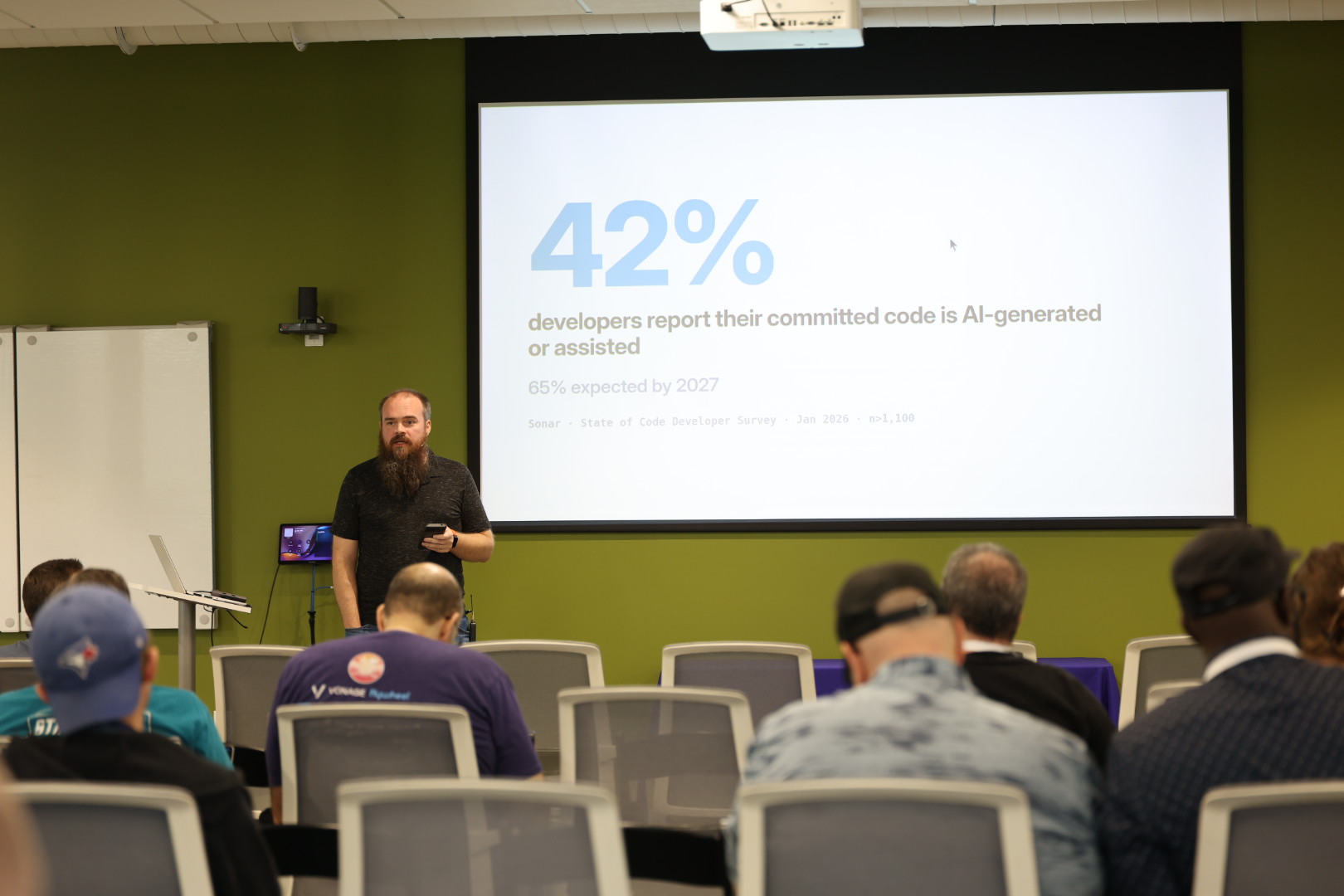 Doug Cone speaking at the 2026 Carolina Code Conference