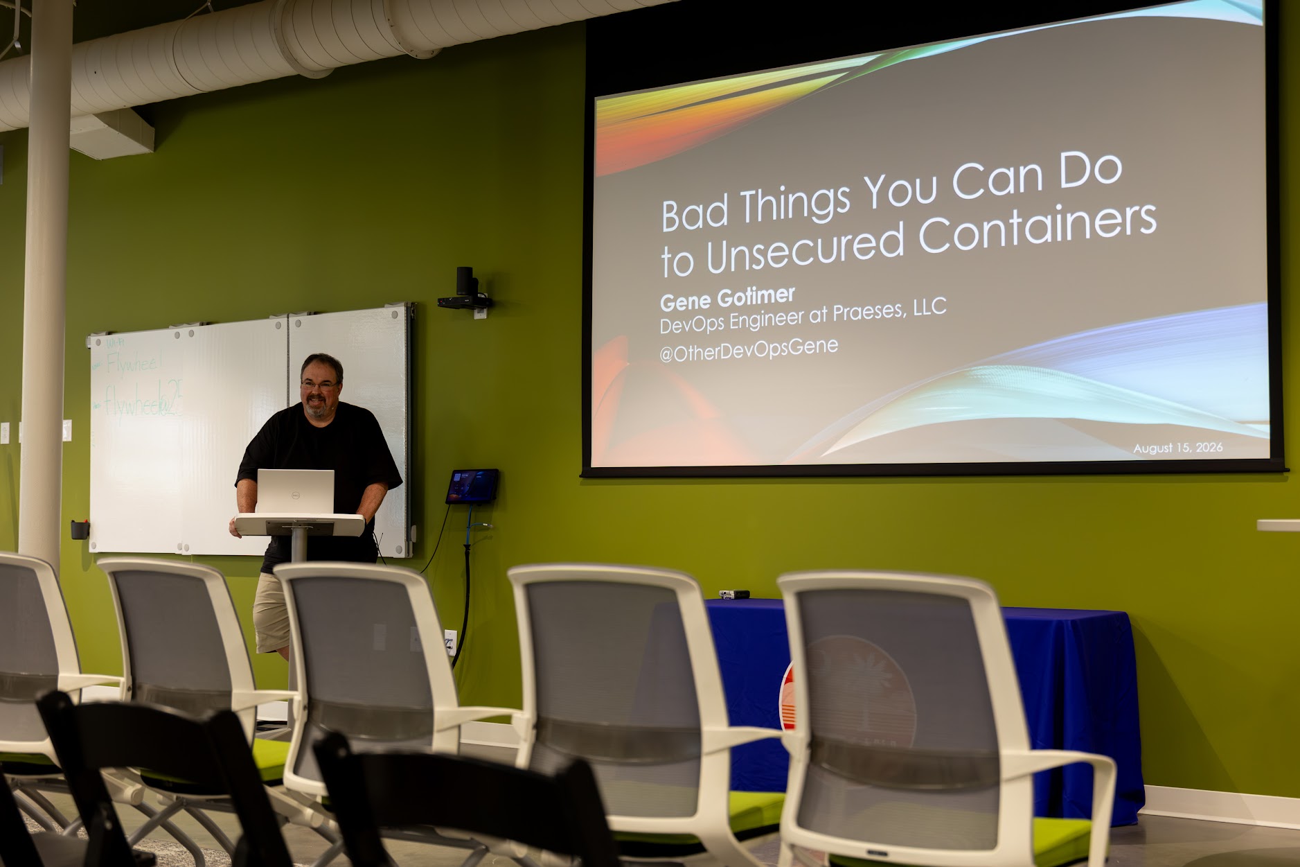 Gene Gotimer speaking at the 2026 Carolina Code Conference