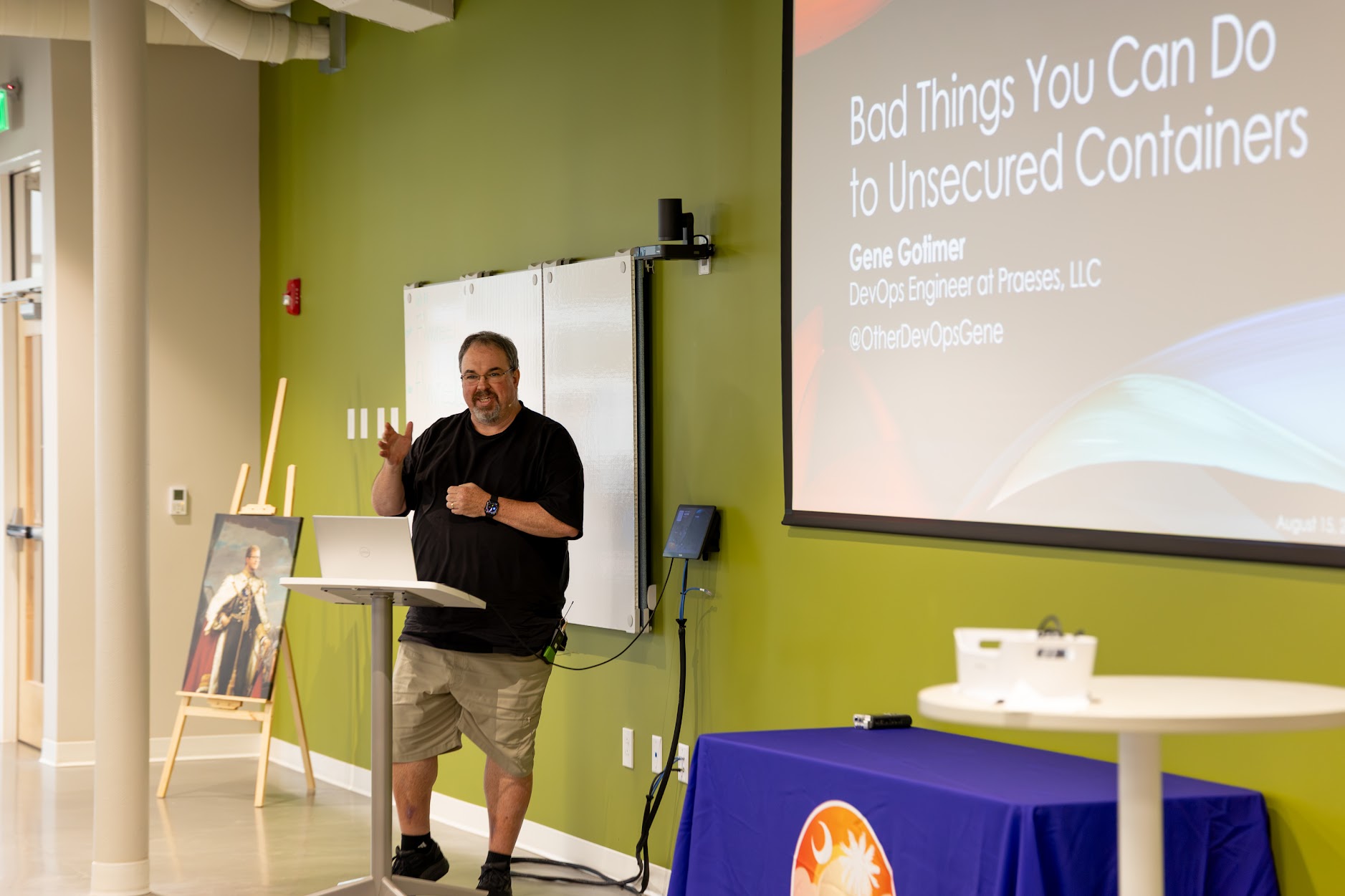 Gene Gotimer speaking at the 2026 Carolina Code Conference