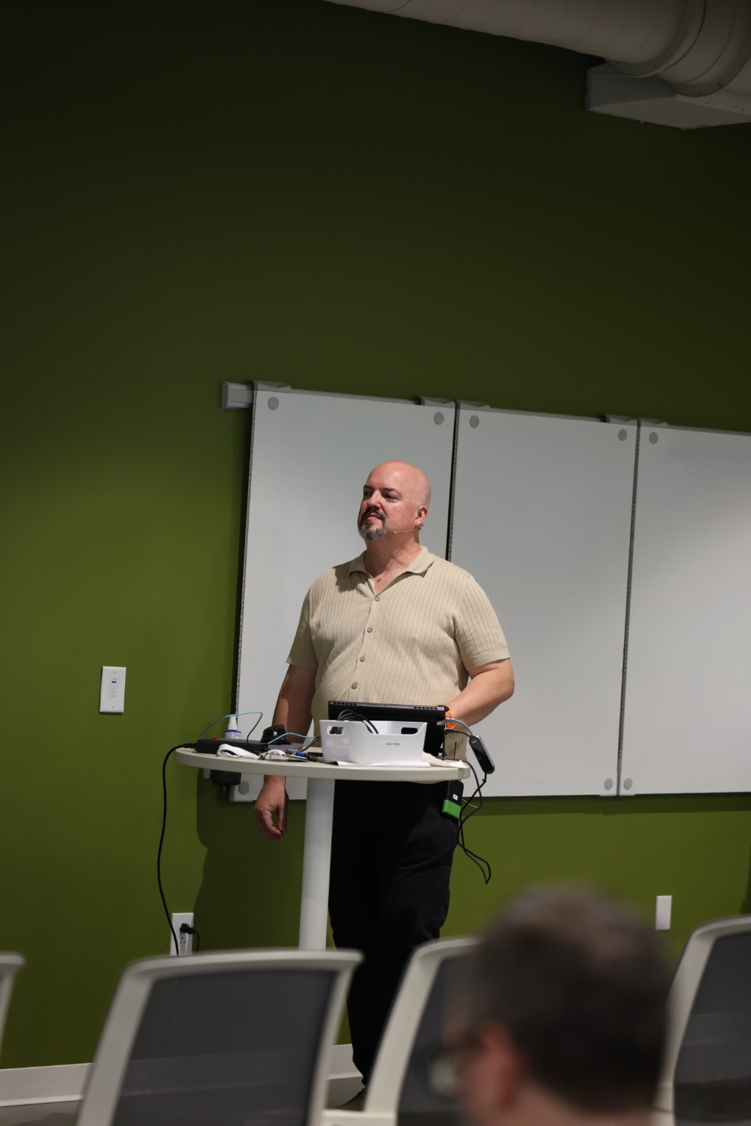 Houston Haynes speaking at the 2026 Carolina Code Conference