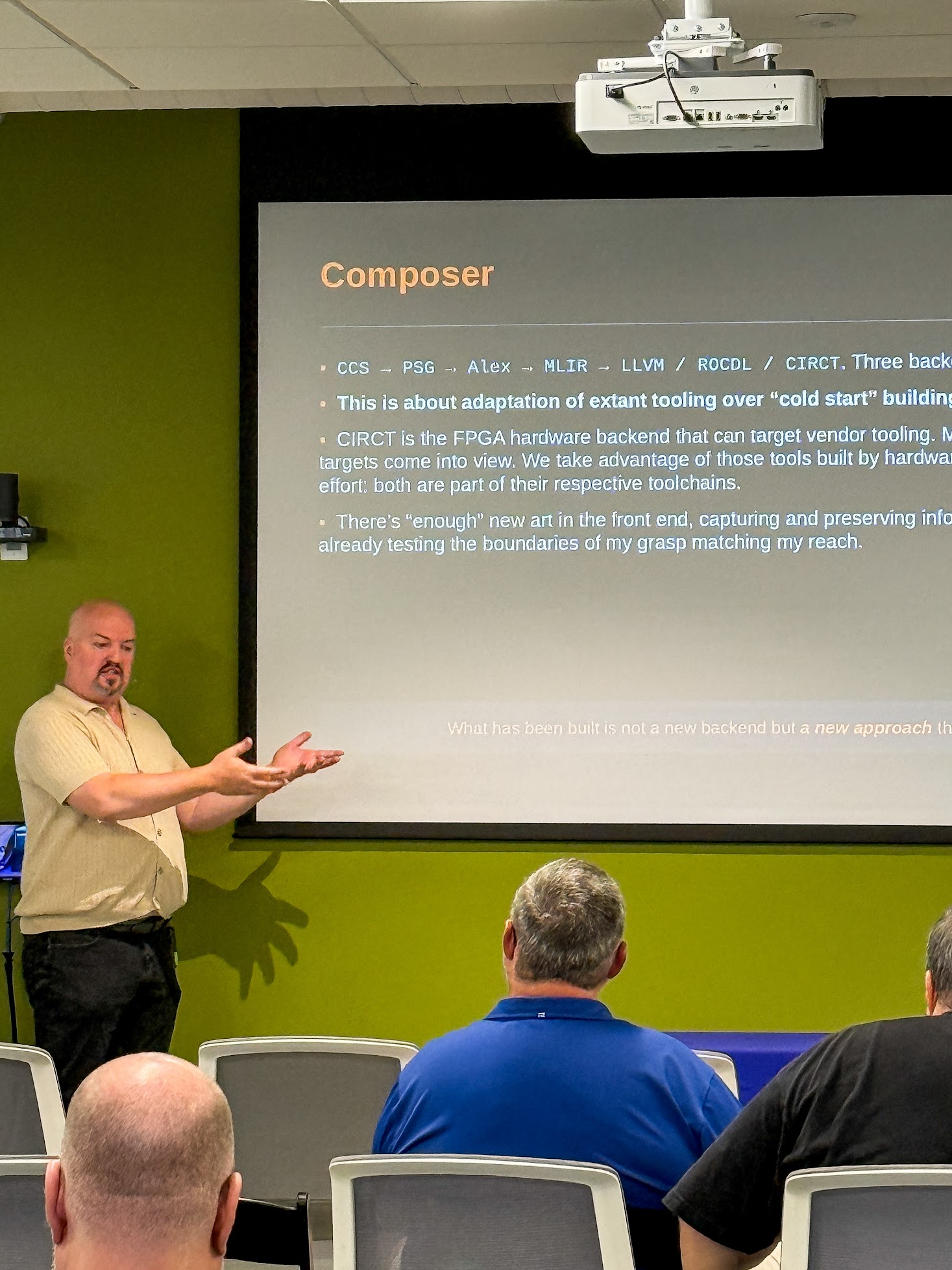 Houston Haynes speaking at the 2026 Carolina Code Conference