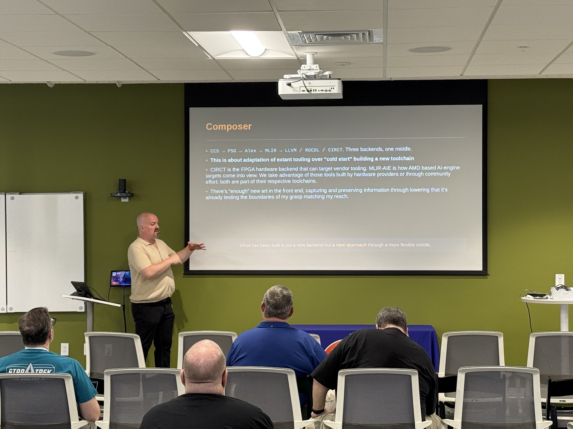Houston Haynes speaking at the 2026 Carolina Code Conference
