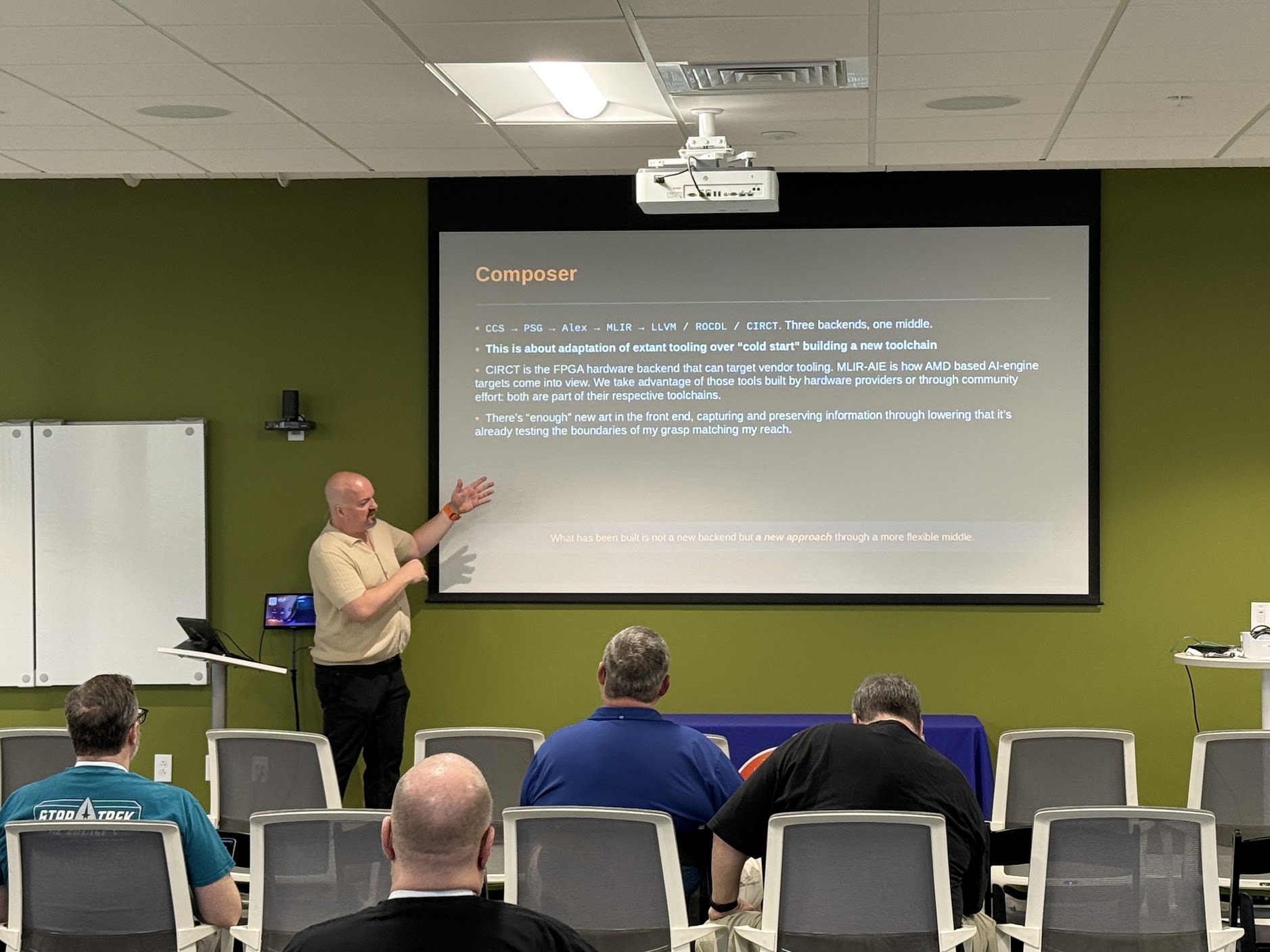 Houston Haynes speaking at the 2026 Carolina Code Conference