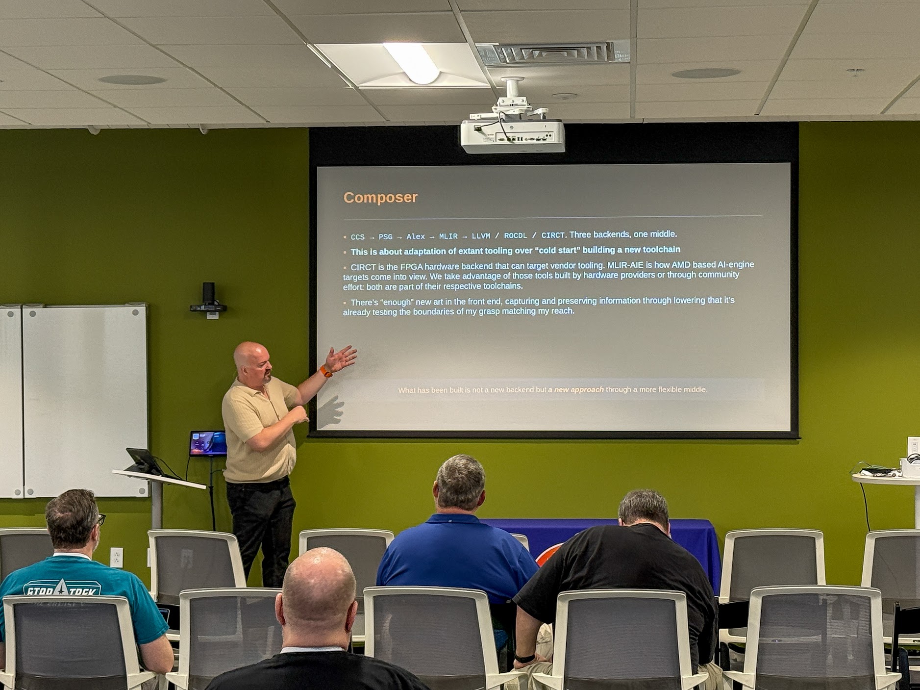 Houston Haynes speaking at the 2026 Carolina Code Conference