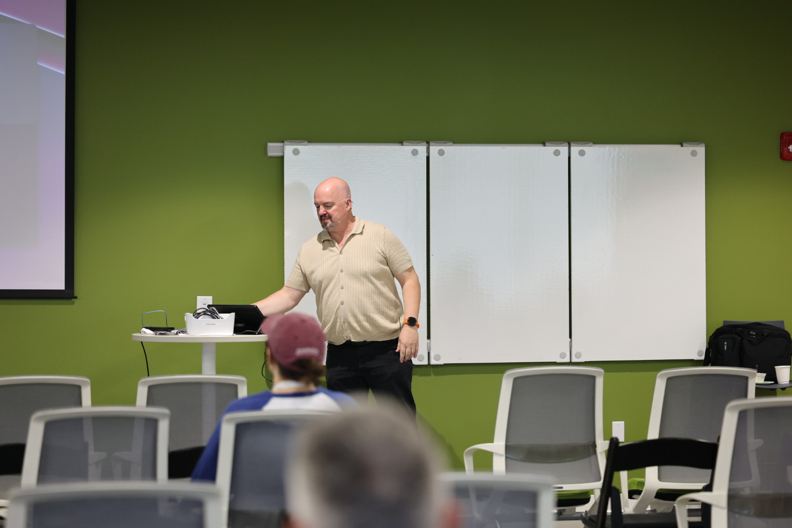 Houston Haynes speaking at the 2026 Carolina Code Conference