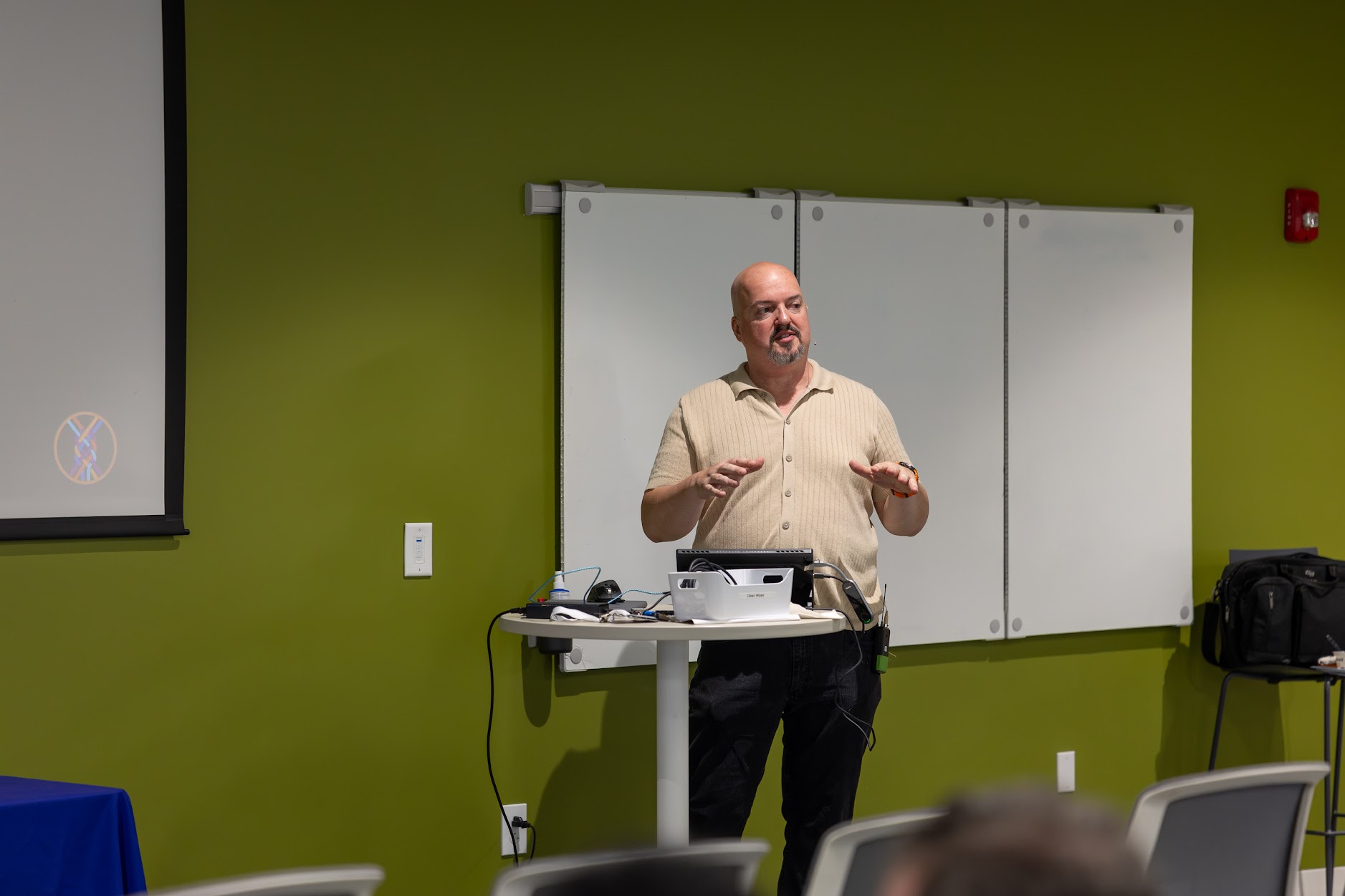 Houston Haynes speaking at the 2026 Carolina Code Conference