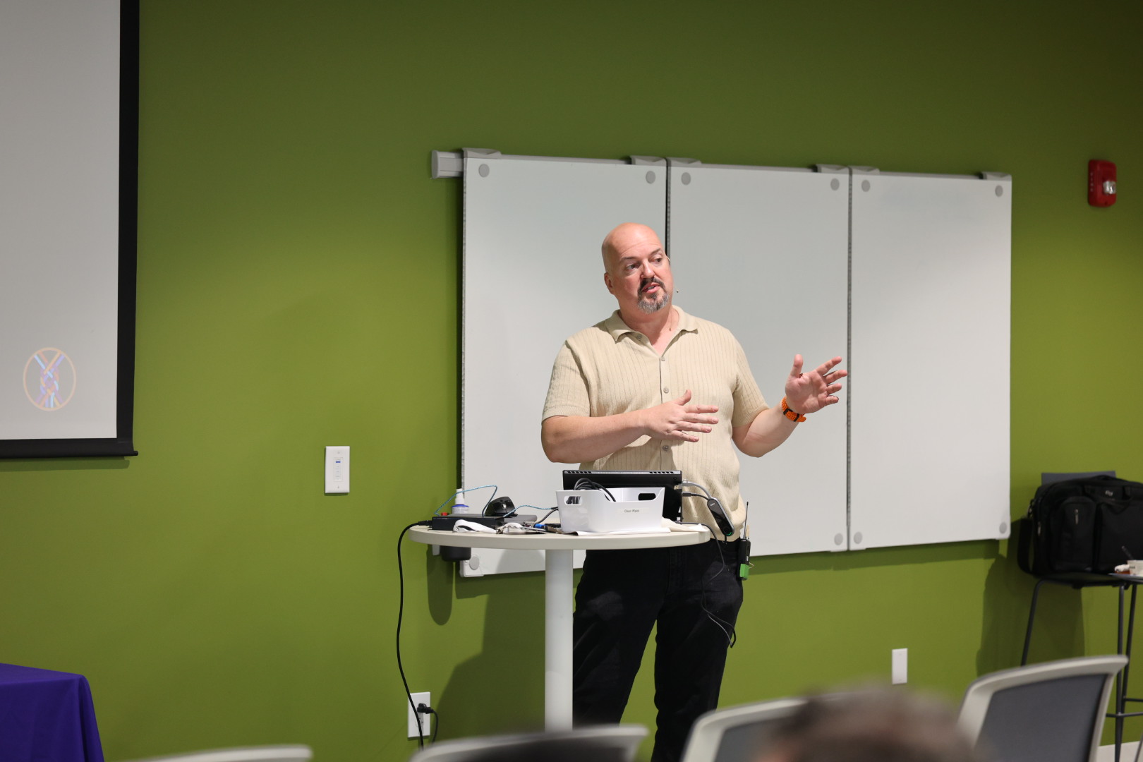 Houston Haynes speaking at the 2026 Carolina Code Conference